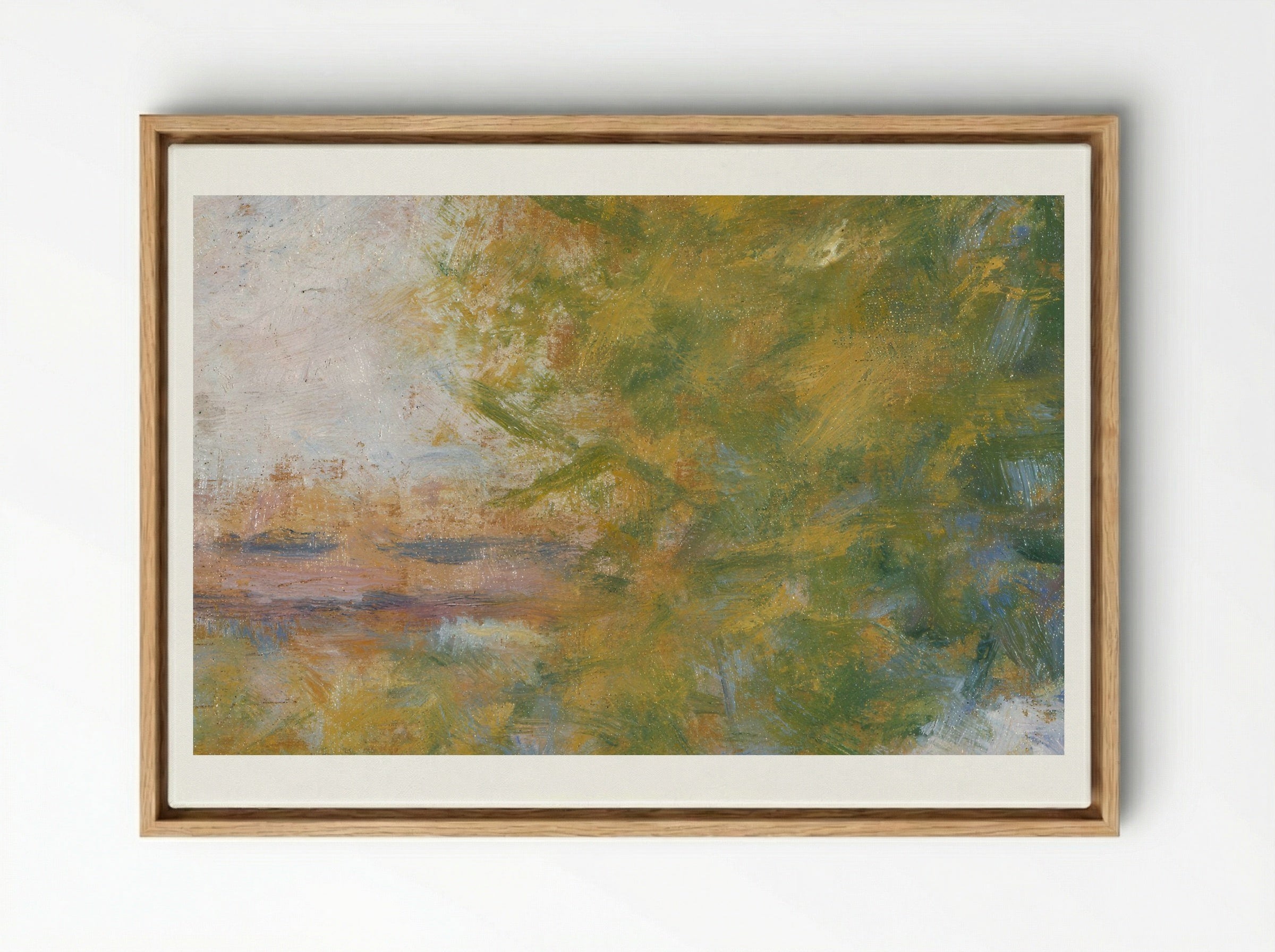 The Bridge at Bineau - Georges Seurat - Framed Canvas Wood