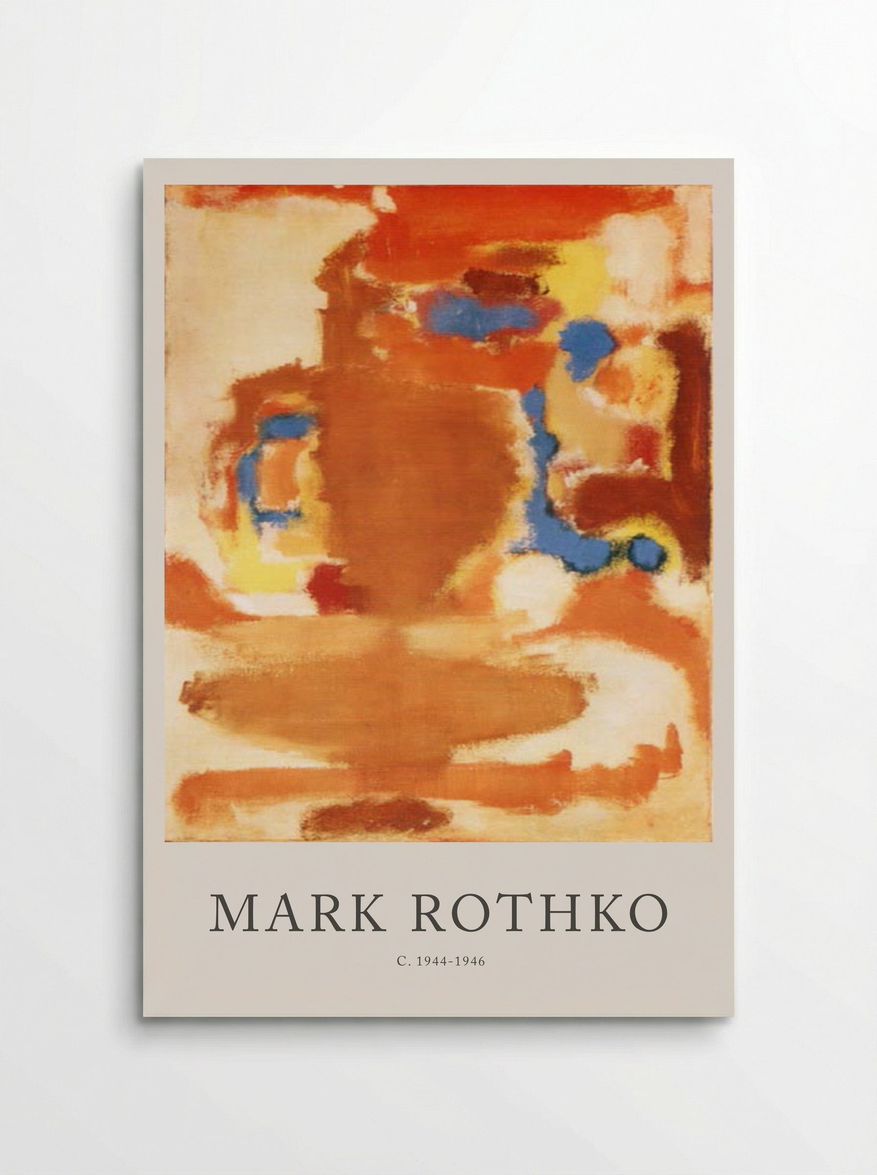 Untitled (Composition with Brown, Orange, and Blue) - Mark Rothko - Poster