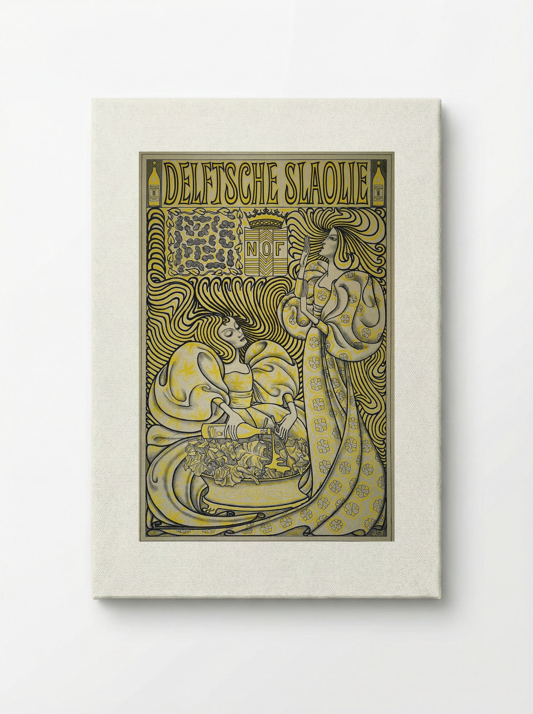 Poster for Delft Salad Oil - Jan Toorop - Canvas