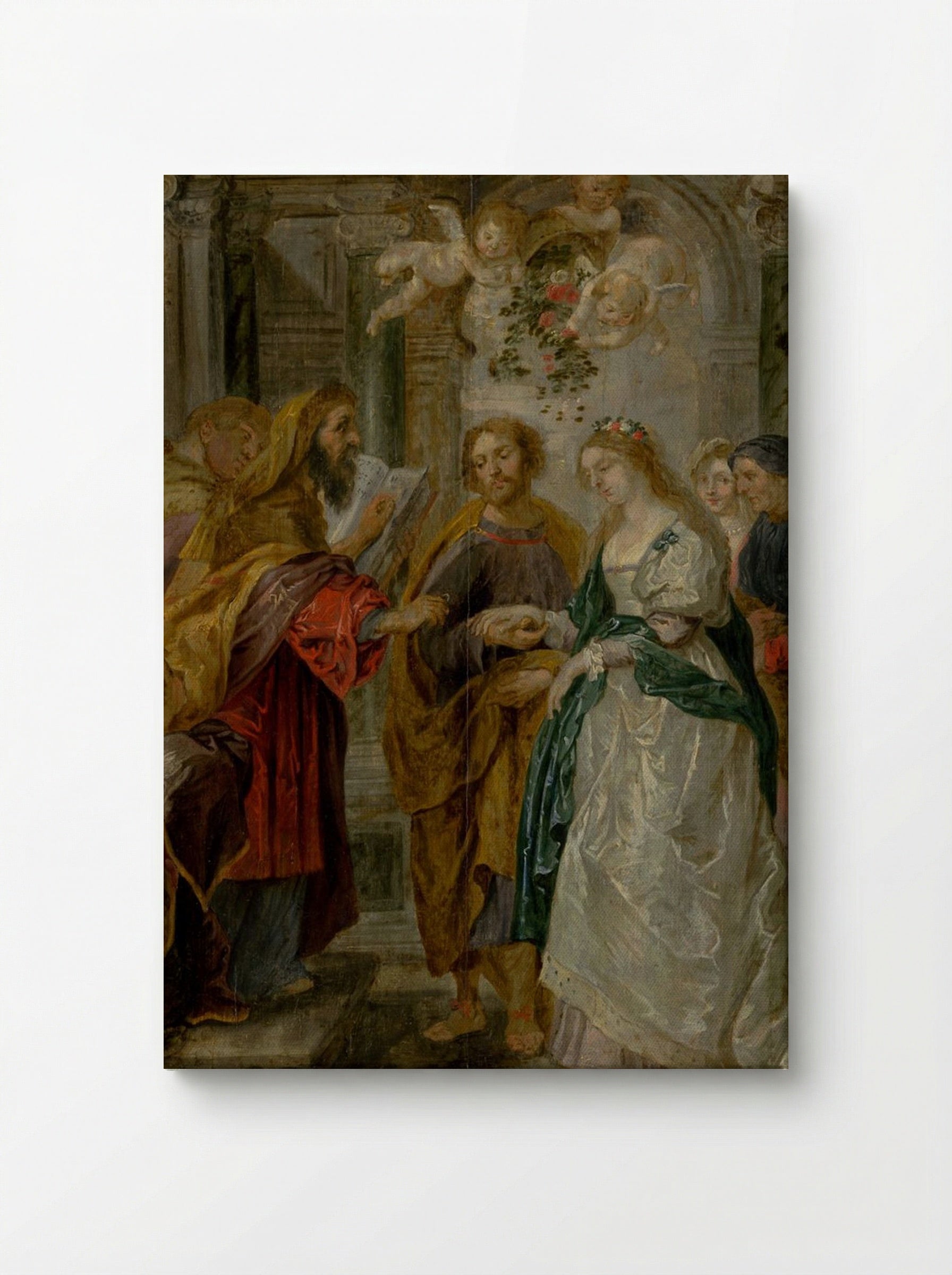 The Betrothal of the Virgin Mary - Peter Paul Rubens - Canvas
