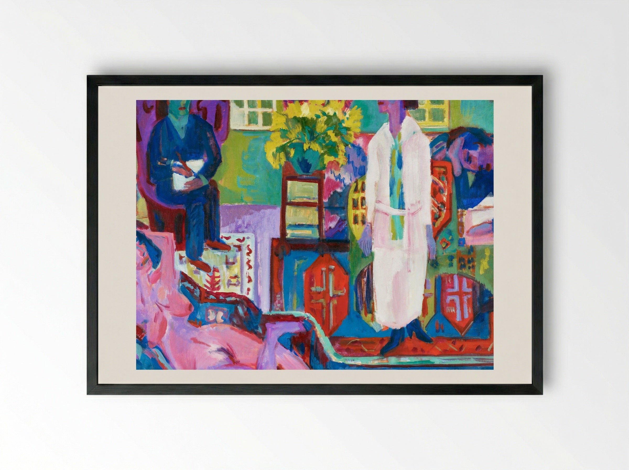 Modern Bohemia - Ernst Ludwig Kirchner - Framed Print Black