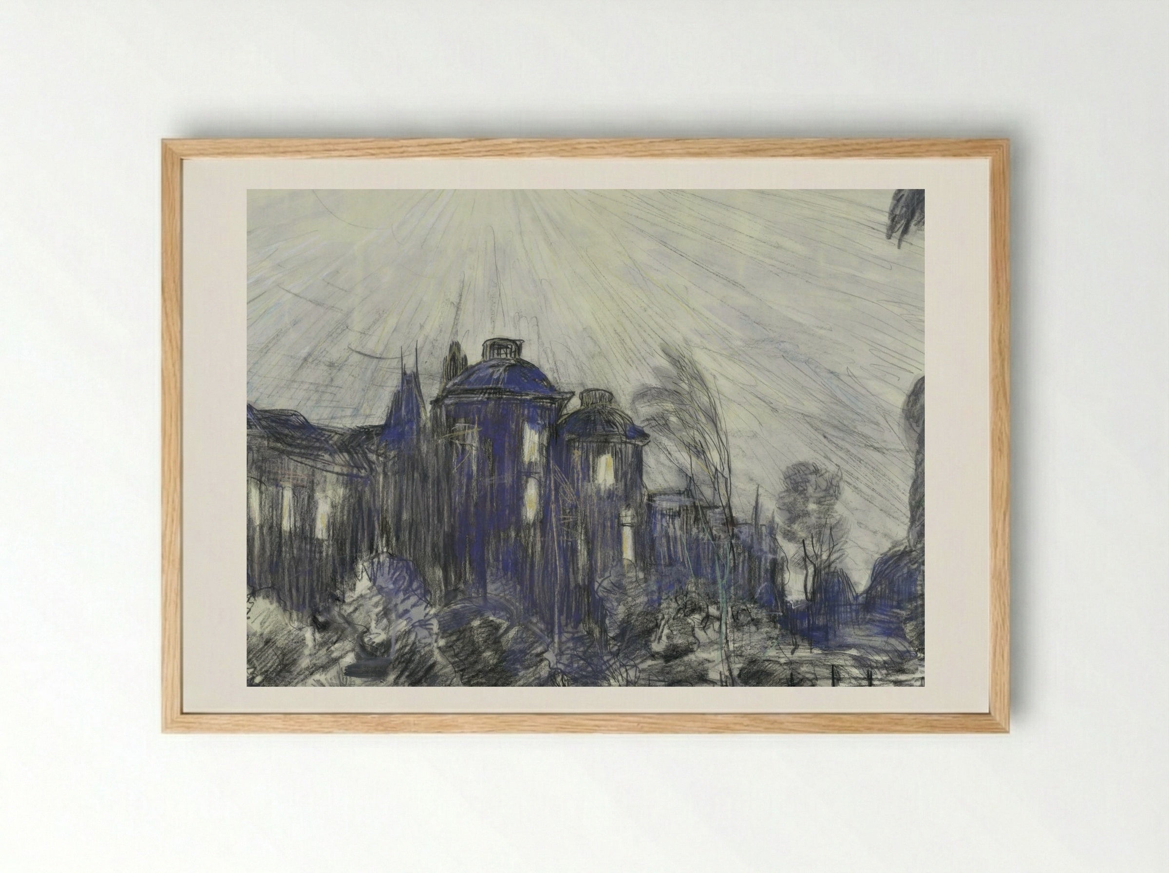 Huizen aan de Laan van Nieuw-Oosteinde te Voorburg - Theo van Hoytema - Framed Print Wood