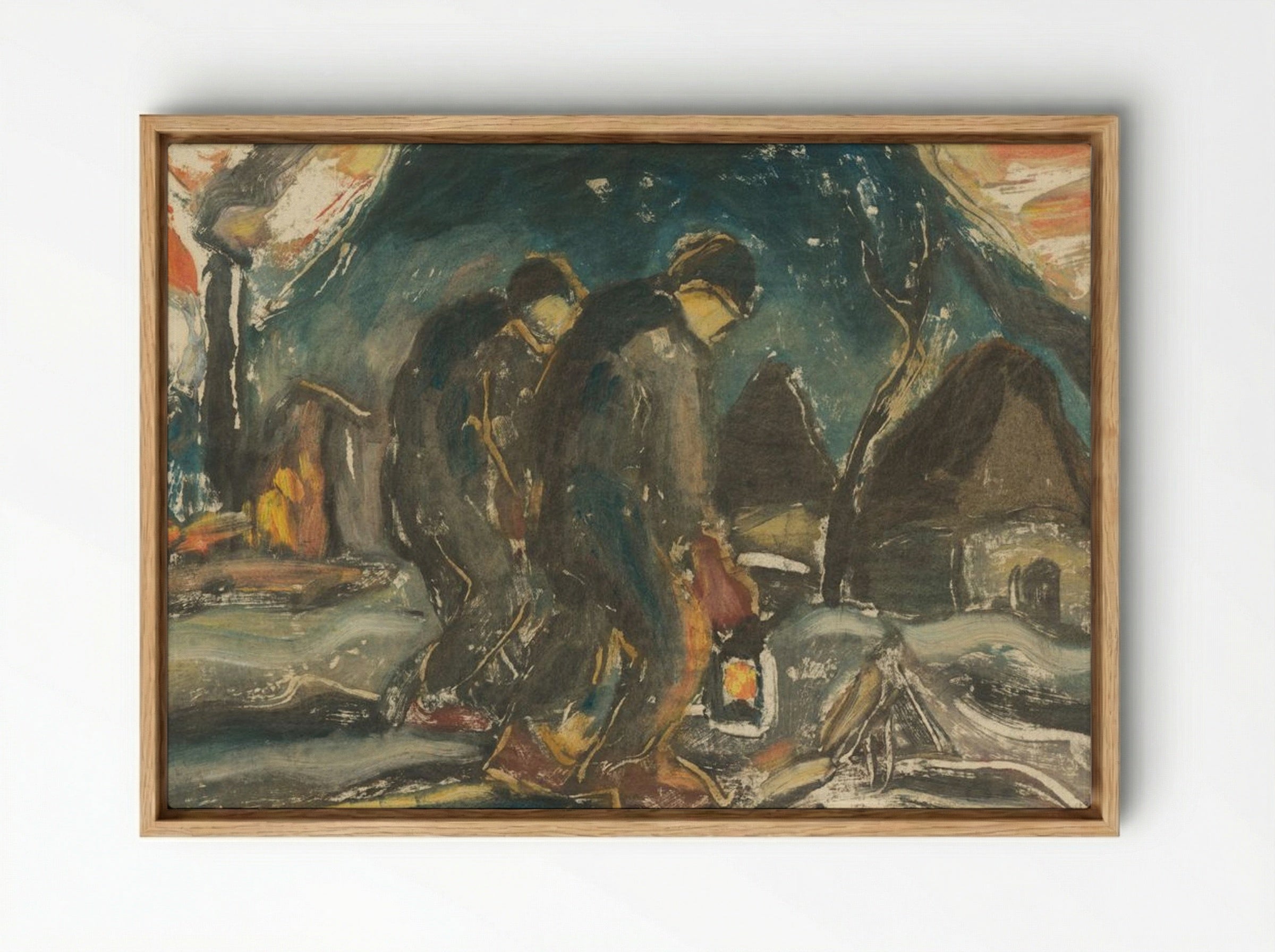 Night Walkers - Zolo Palugyay - Framed Canvas Wood