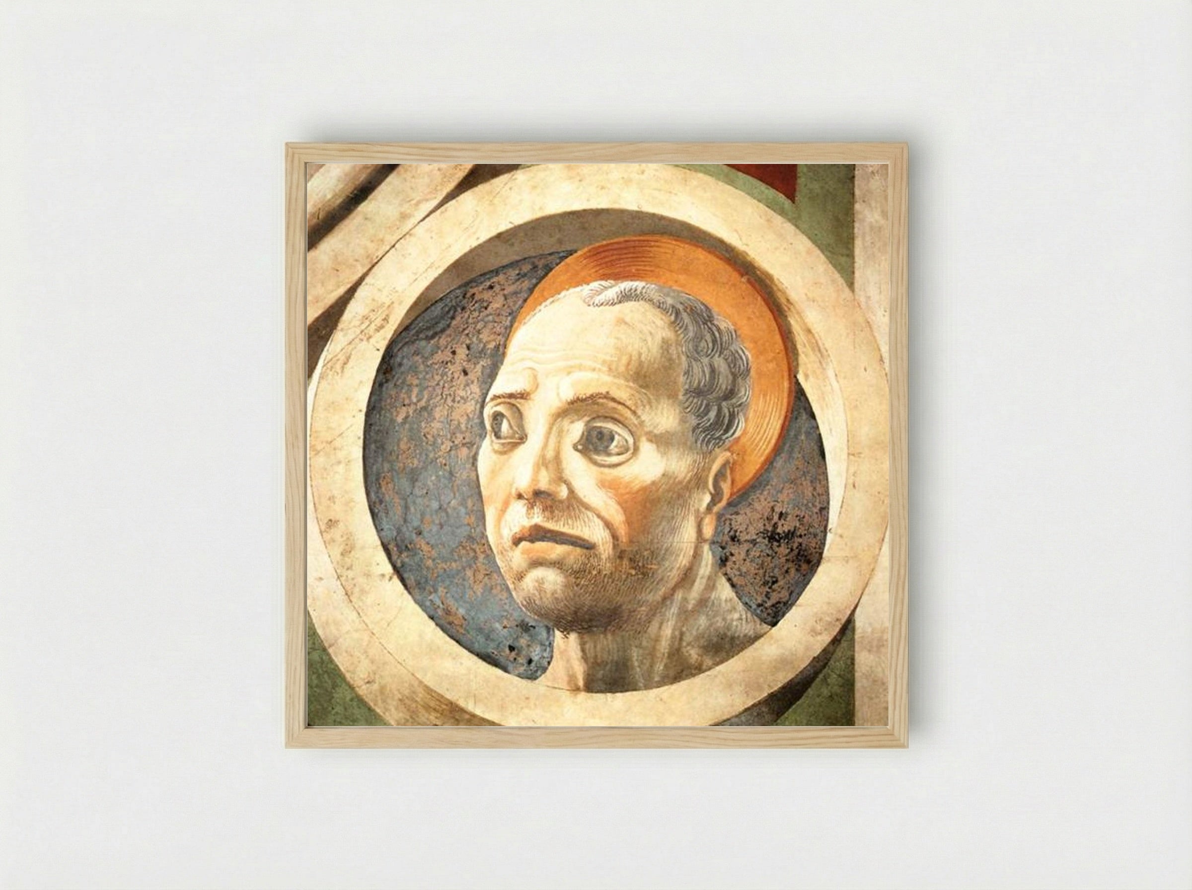 Head of a Prophet - Paolo Uccello - Framed Print Wood
