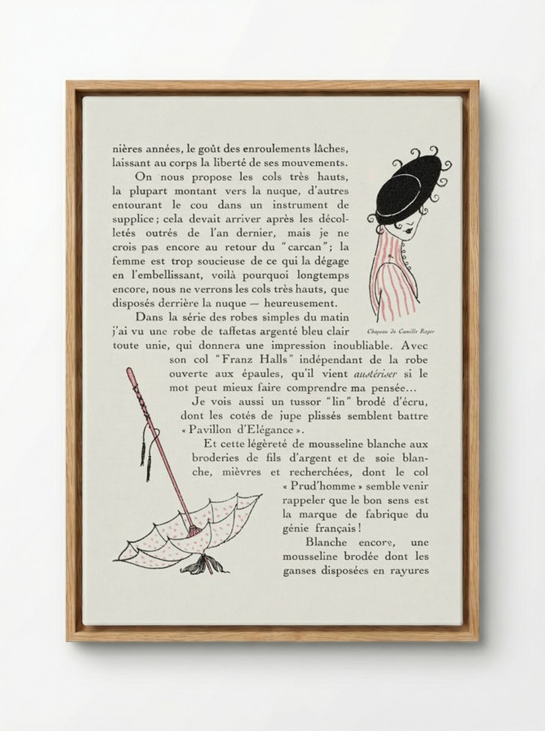 Autours Simples - George Barbier - Framed Canvas Wood