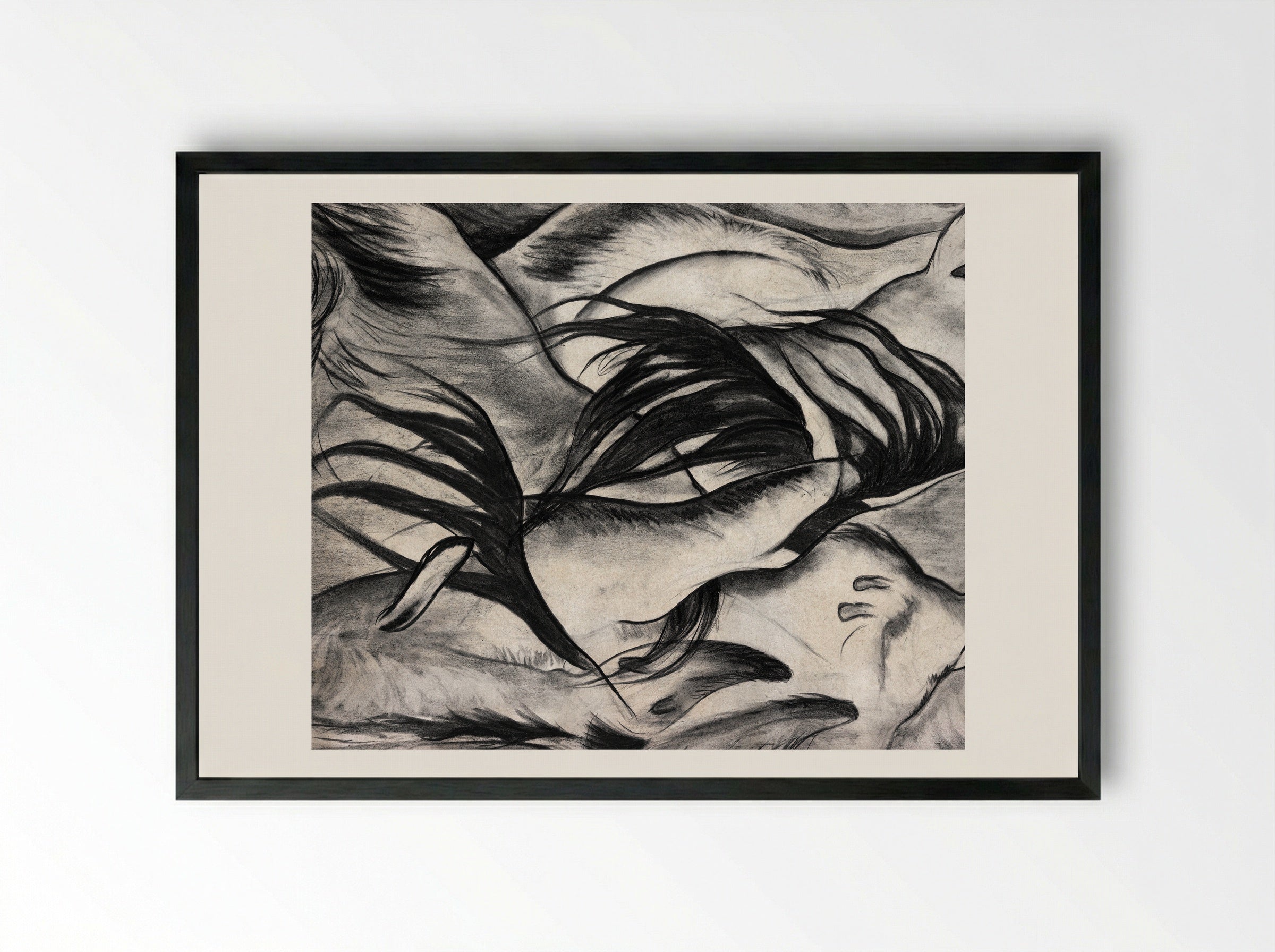 Goats - Arthur Dove - Framed Print Black