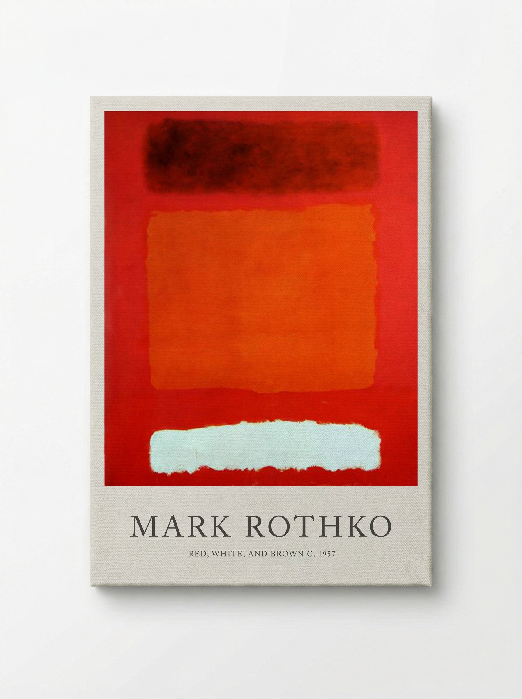 Red, White, and Brown - Mark Rothko - Canvas