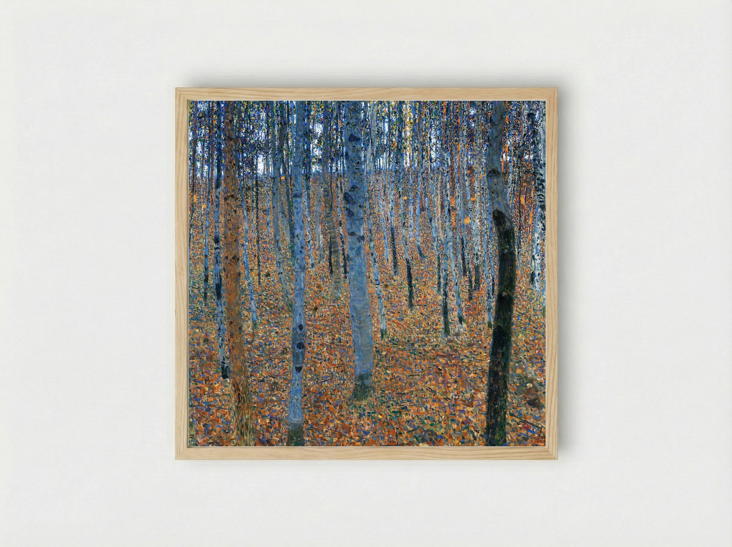 Beech Grove I - Gustav Klimt - Framed Print Wood
