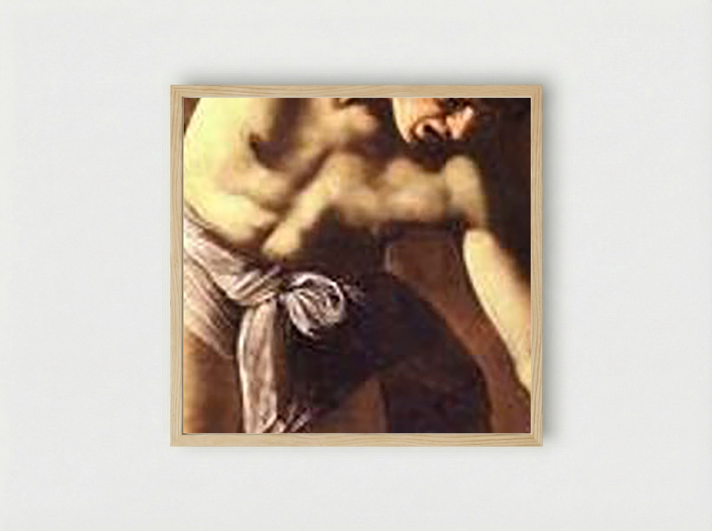 The Martyrdom of Saint Matthew - Caravaggio - Framed Print Wood