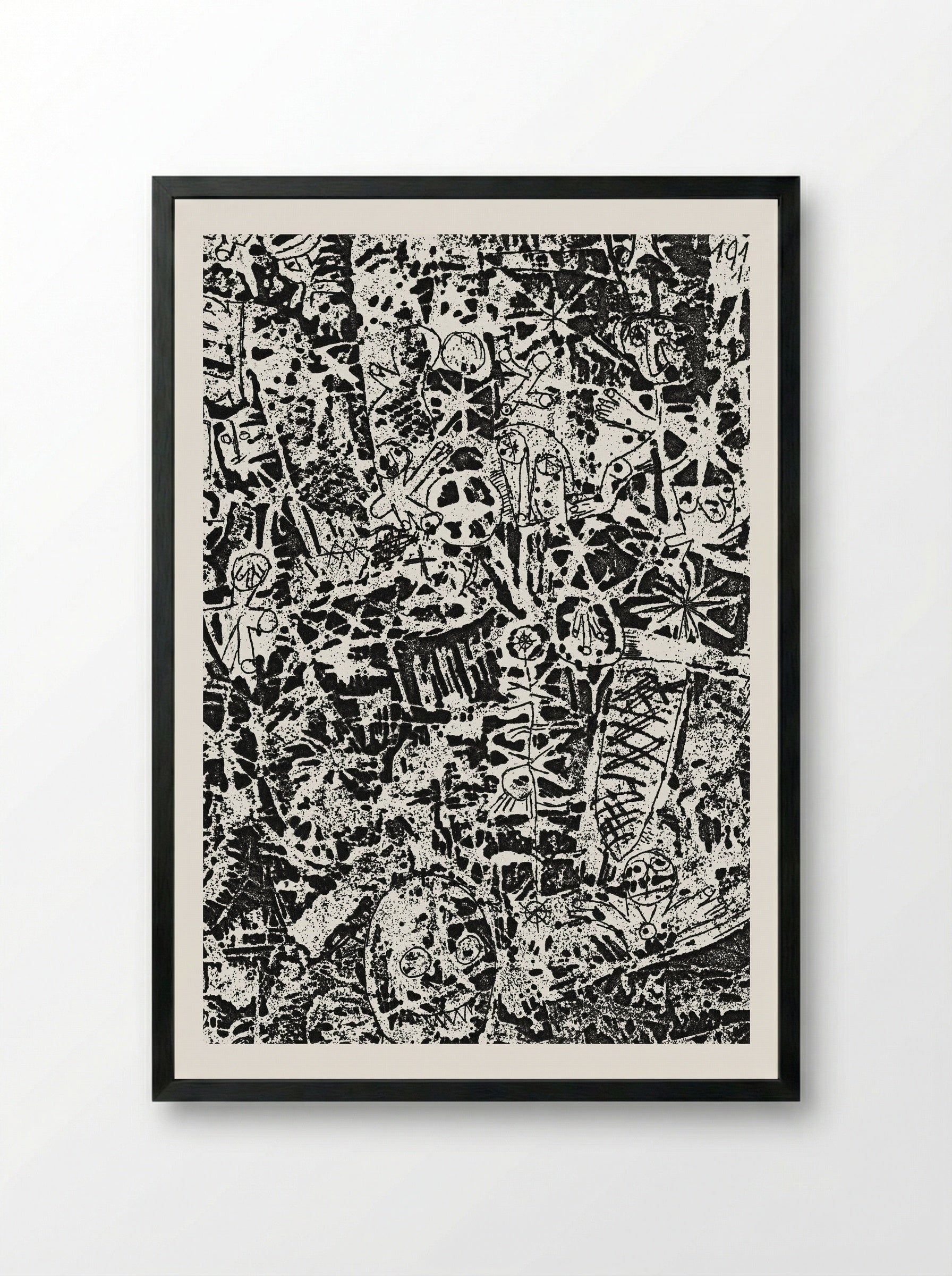 Small World - Paul Klee - Framed Print Black