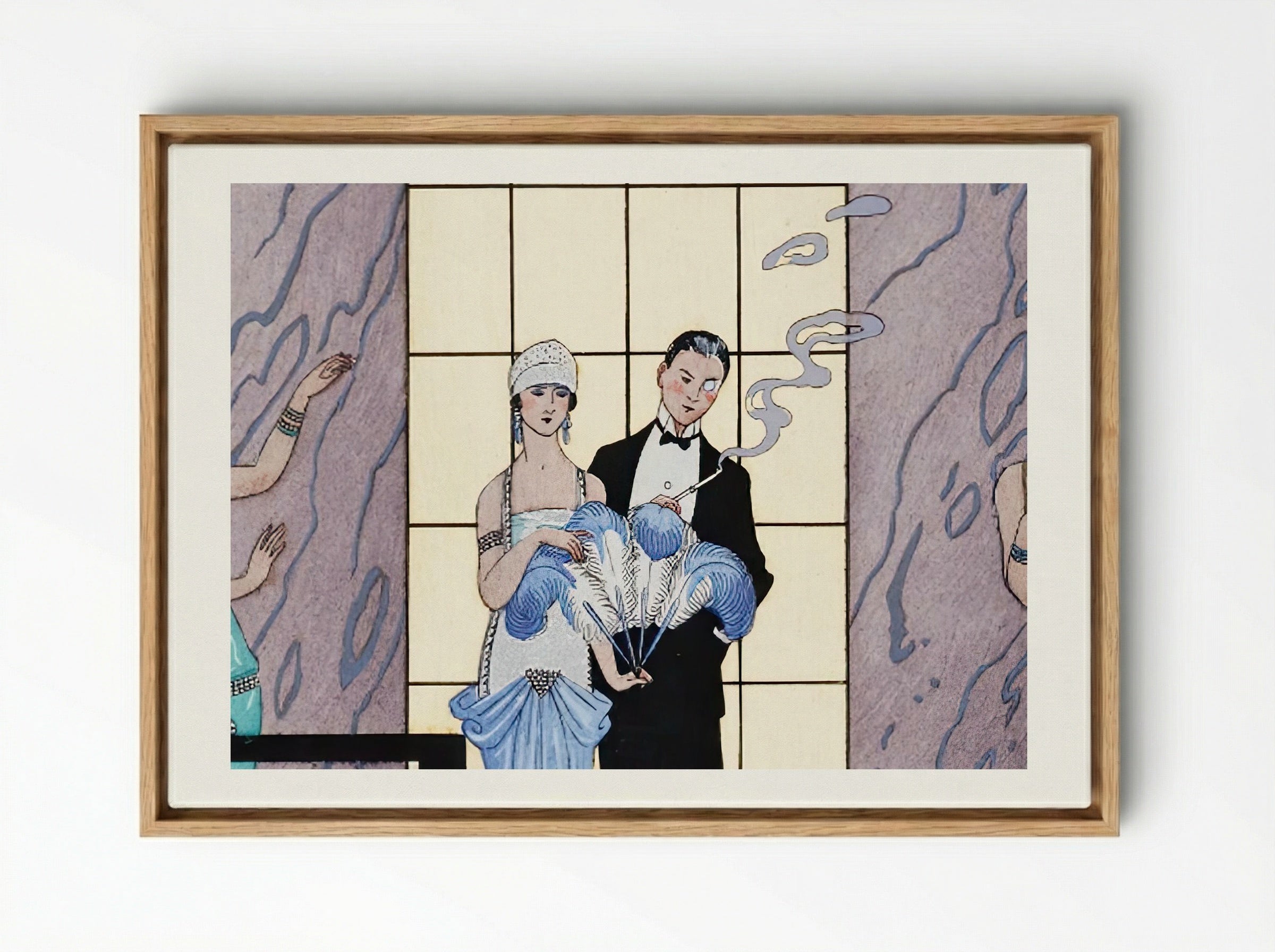 Au Revoir - George Barbier - Framed Canvas Wood