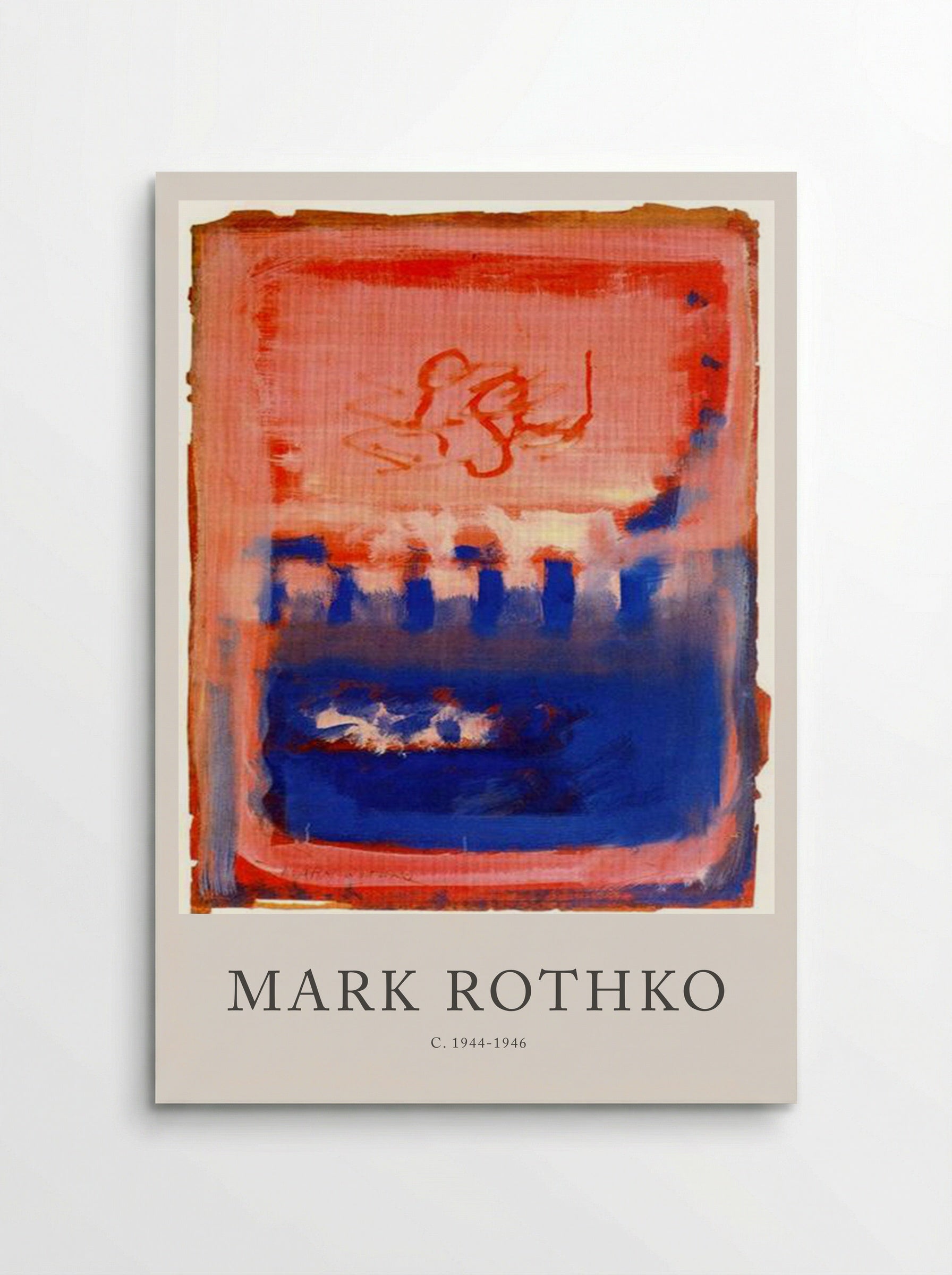 Untitled (Red and Blue Composition) - Mark Rothko - Poster