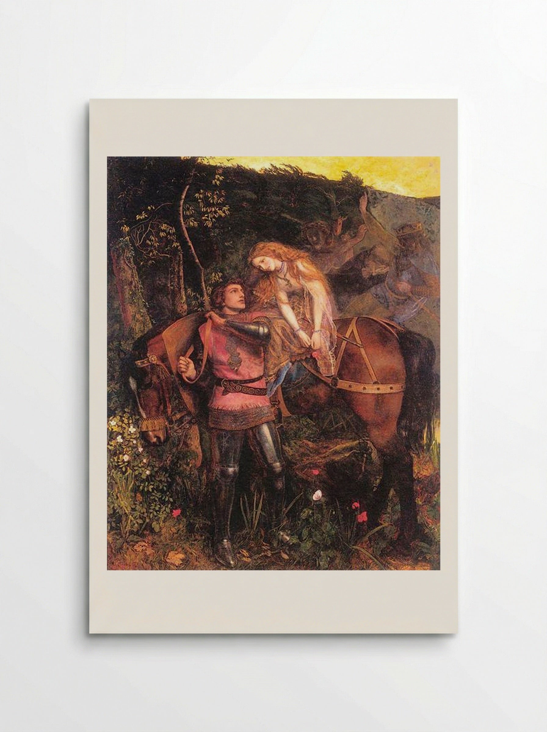 The Beautiful Lady Without Pity - Arthur Hughes - Poster