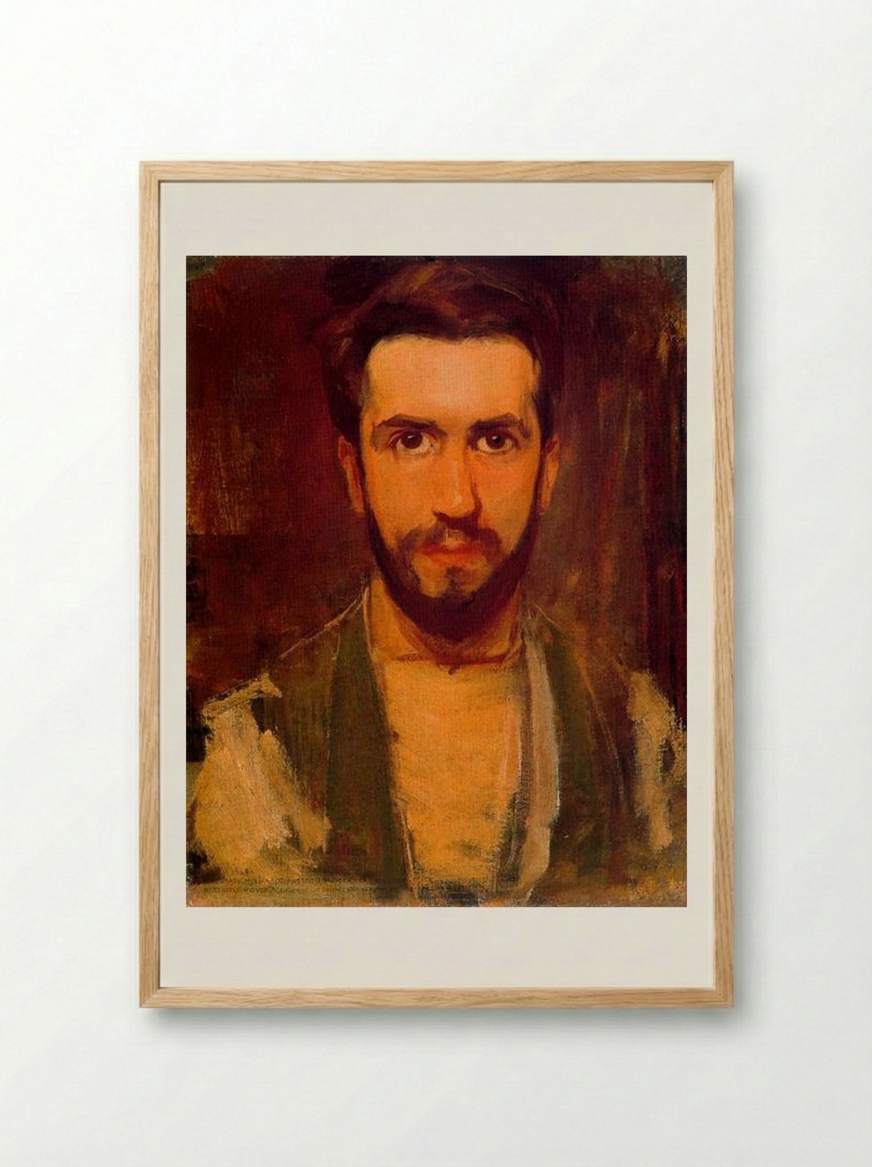 Self Portrait - Piet Mondrian - Framed Print Wood