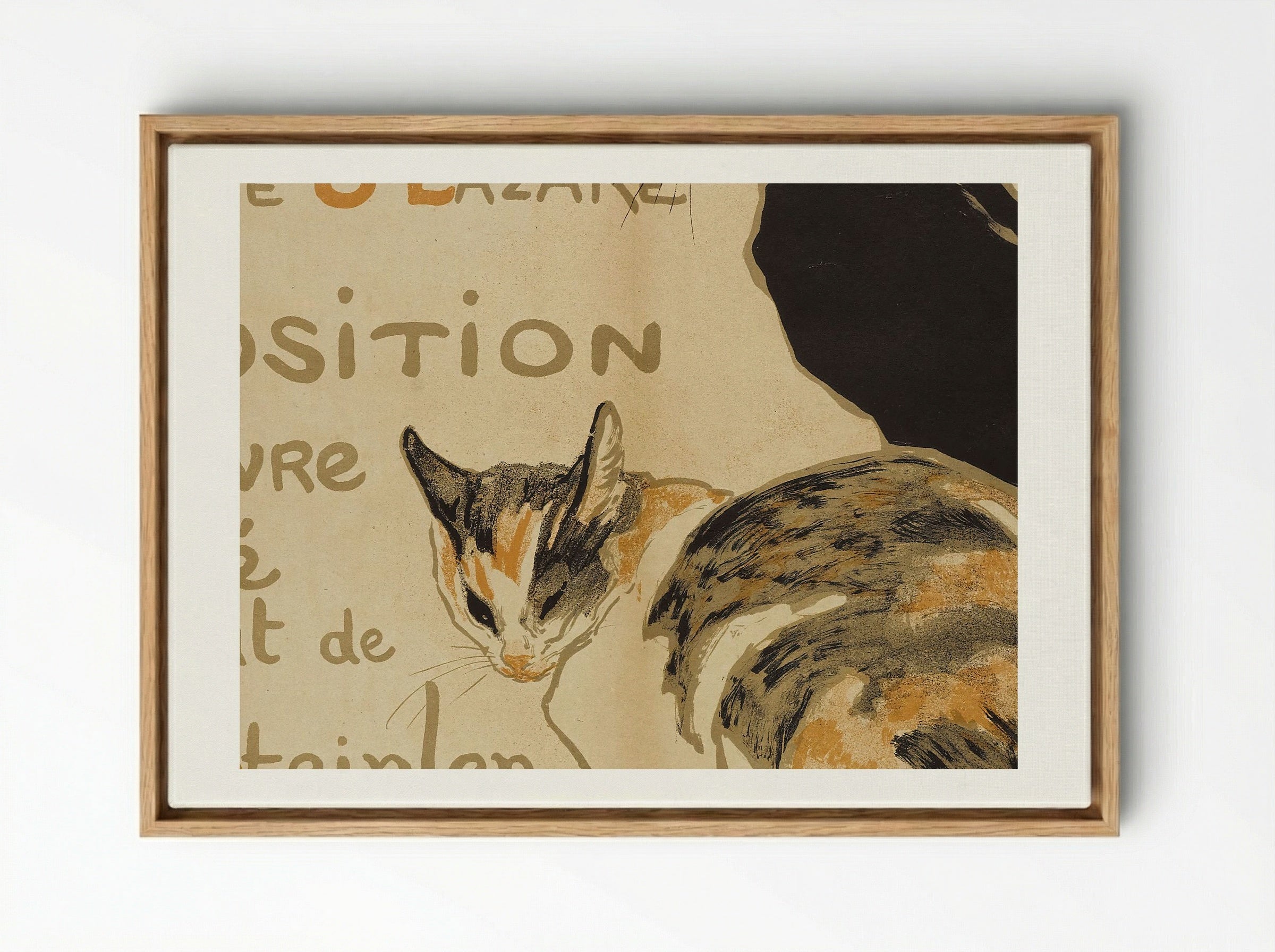 A la Bodinière, 18 Rue S. Lazare - Théophile Alexandre Steinlen - Framed Canvas Wood