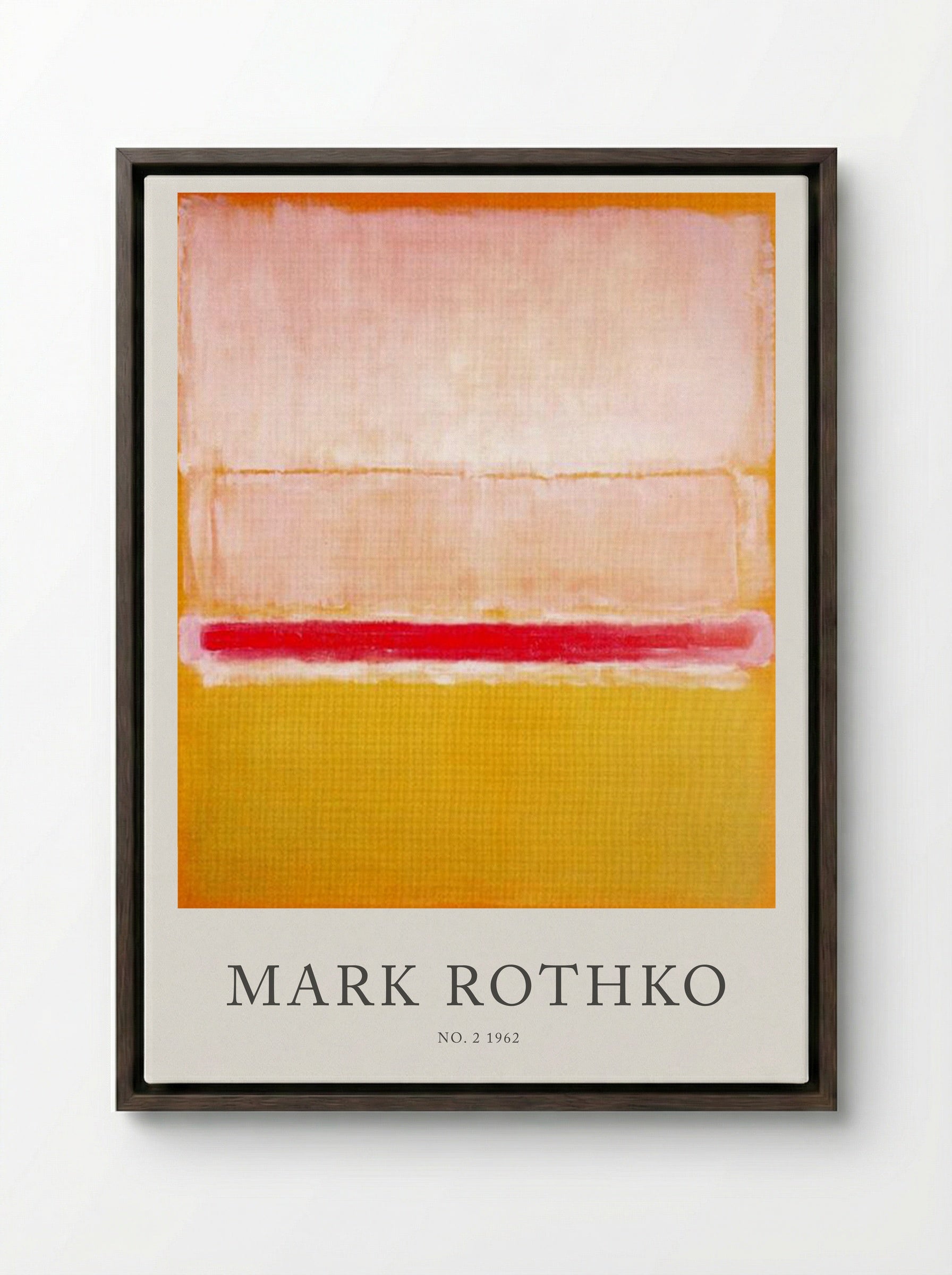No. 2, 1962 - Mark Rothko - Framed Canvas Dark Wood