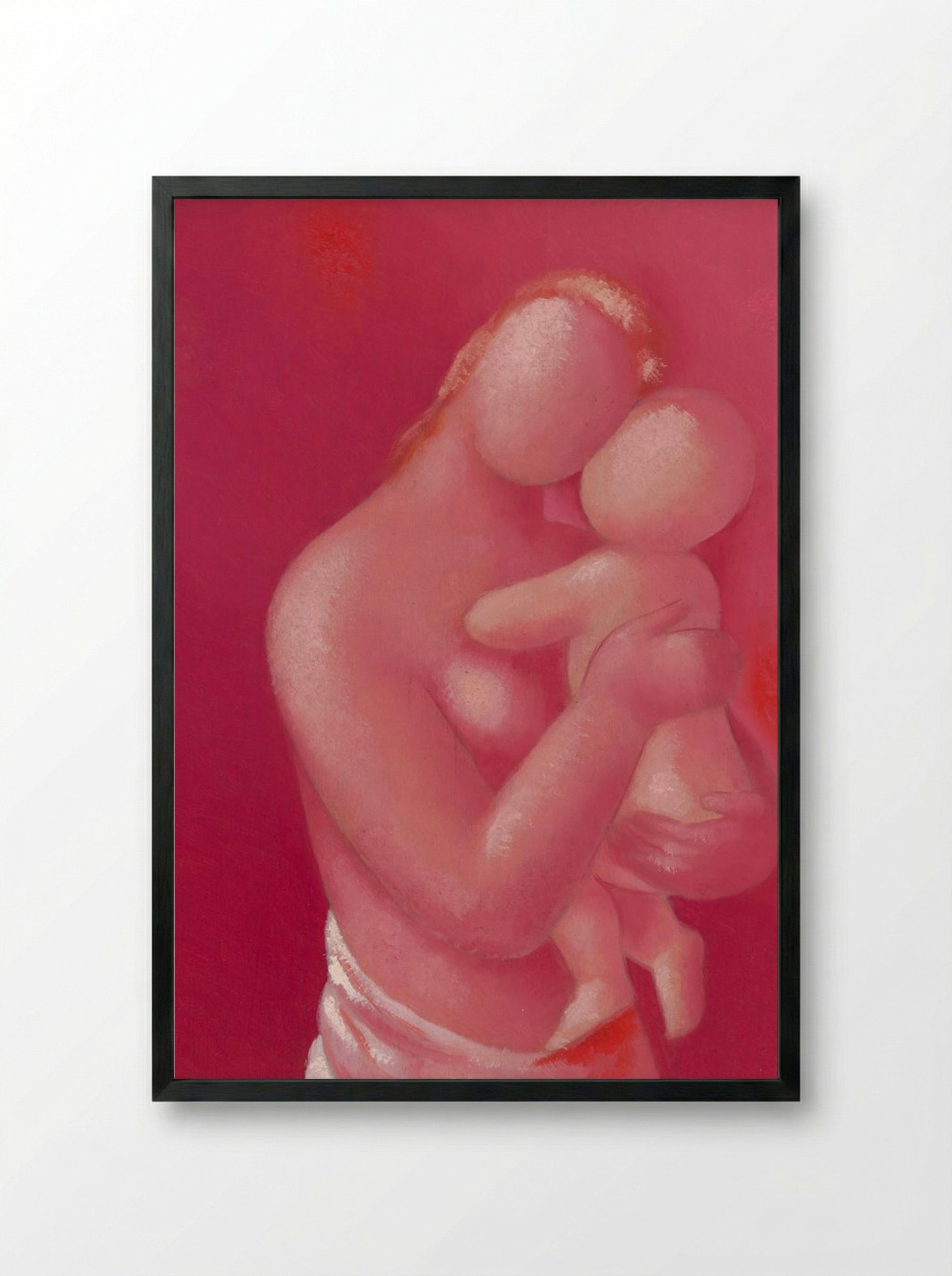 Mother and Child - Mikuláš Galanda - Framed Print Black