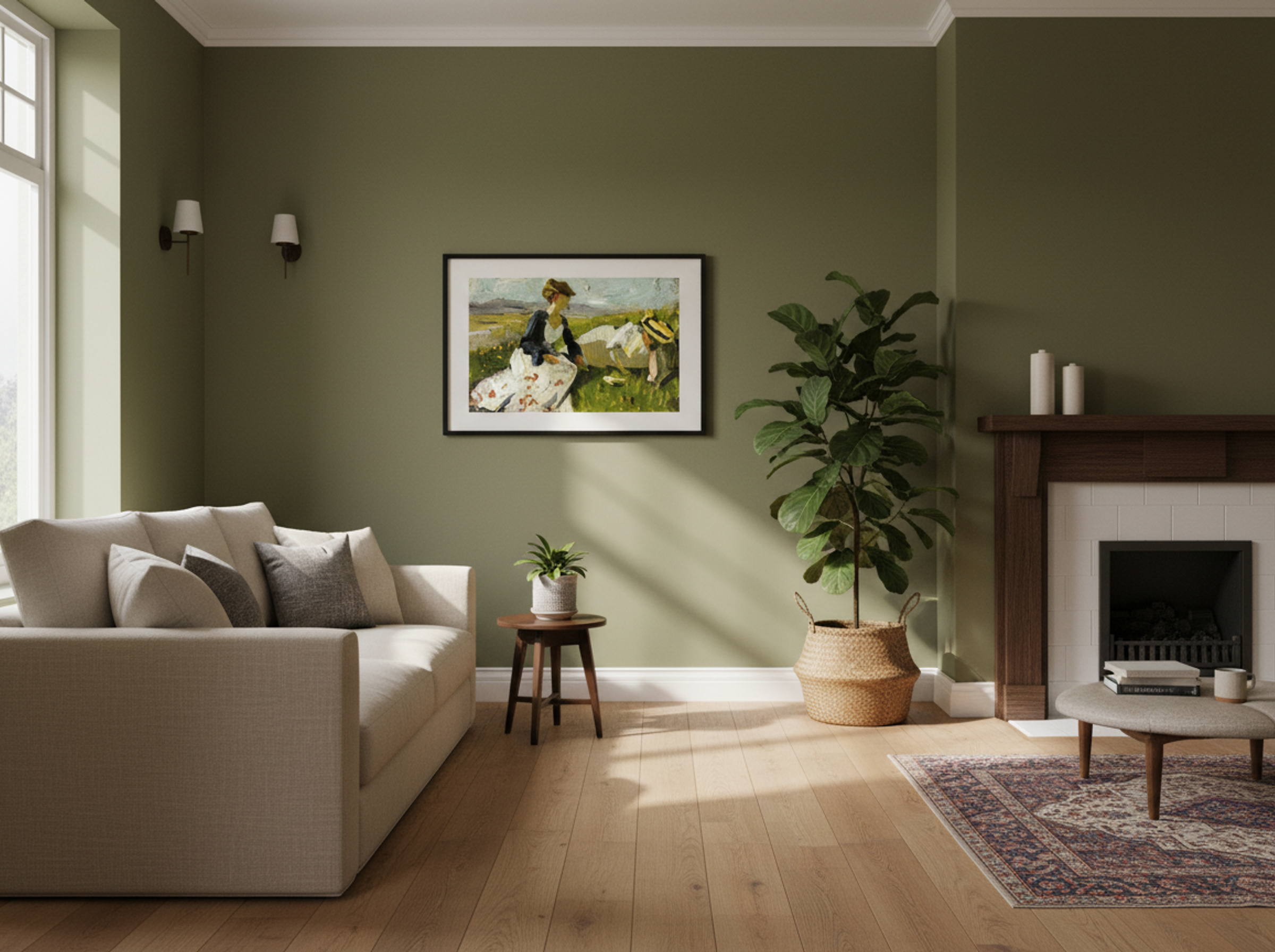 Two Women on the Hillside - William Merritt Chase - Lifestyle