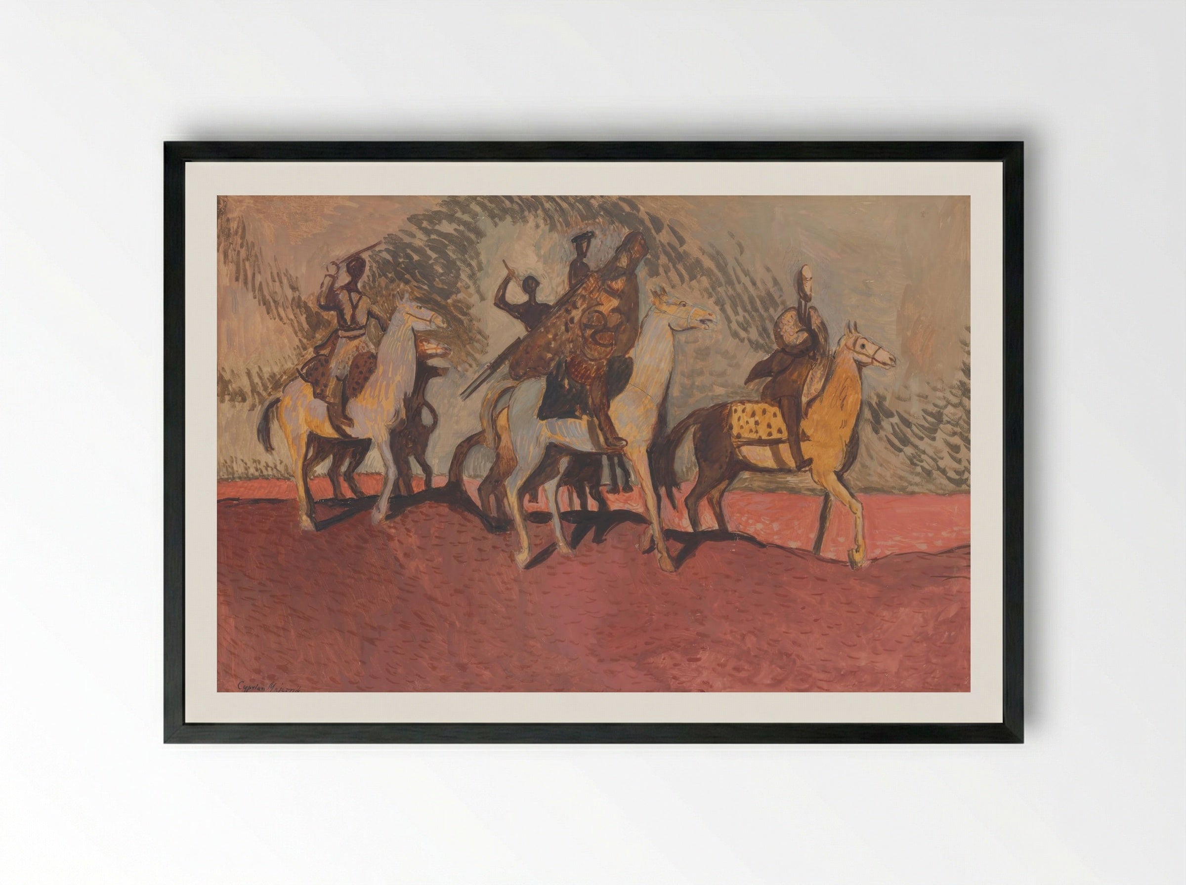 Pink Sand - Cyprián Majerník - Framed Print Black