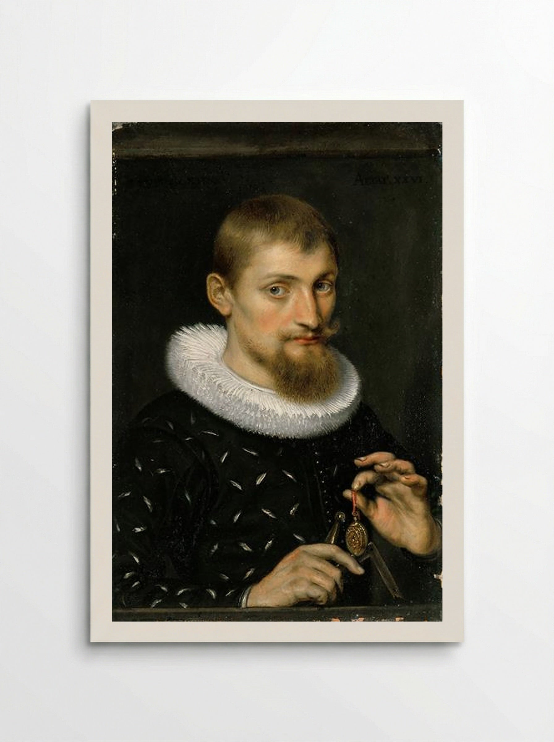 Portrait of a Man, Possibly an Architect or Geographer - Peter Paul Rubens - Poster