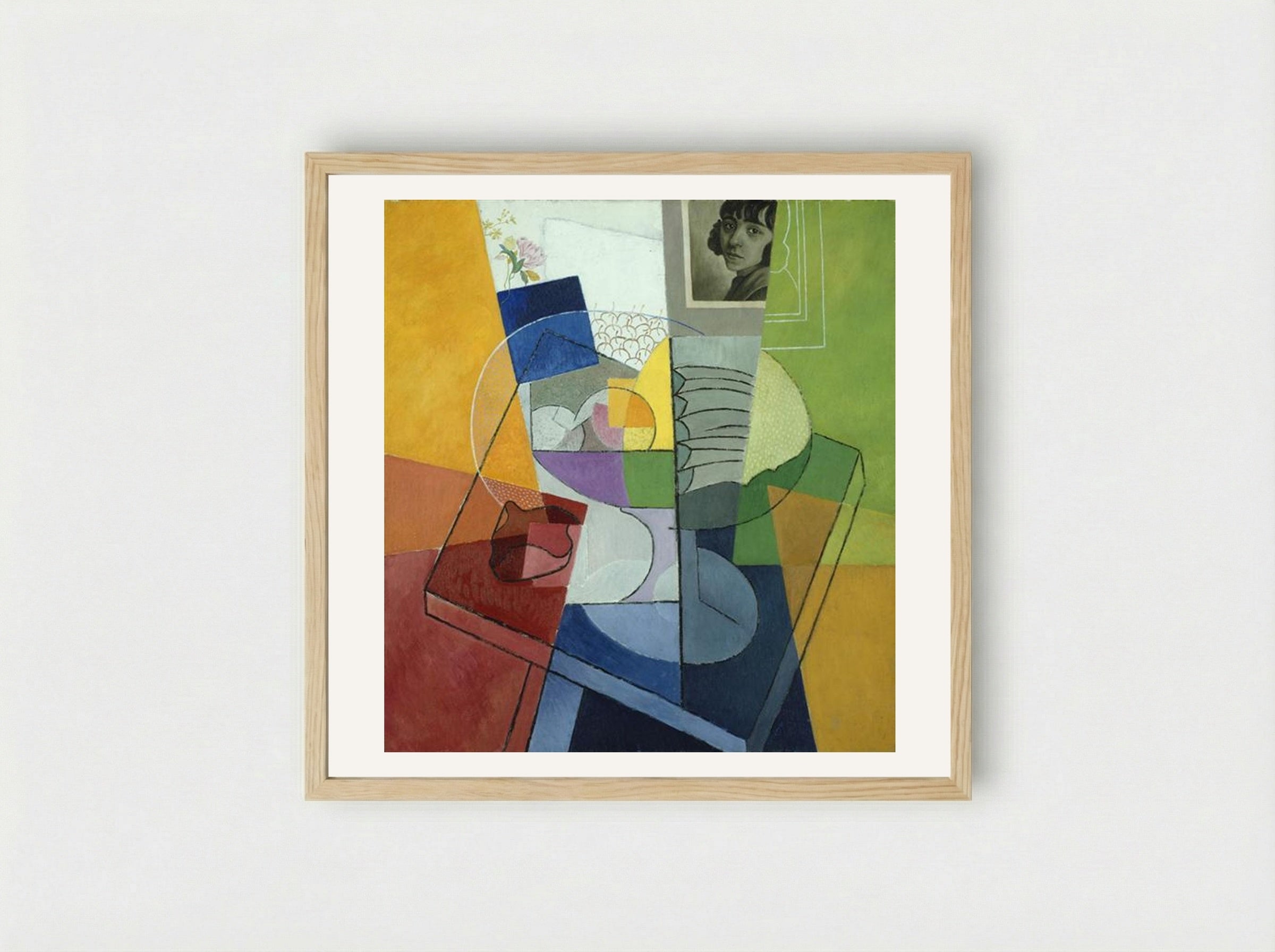 Still Life. Centrifugal Expansion of Colors - Gino Severini - Framed Print Wood