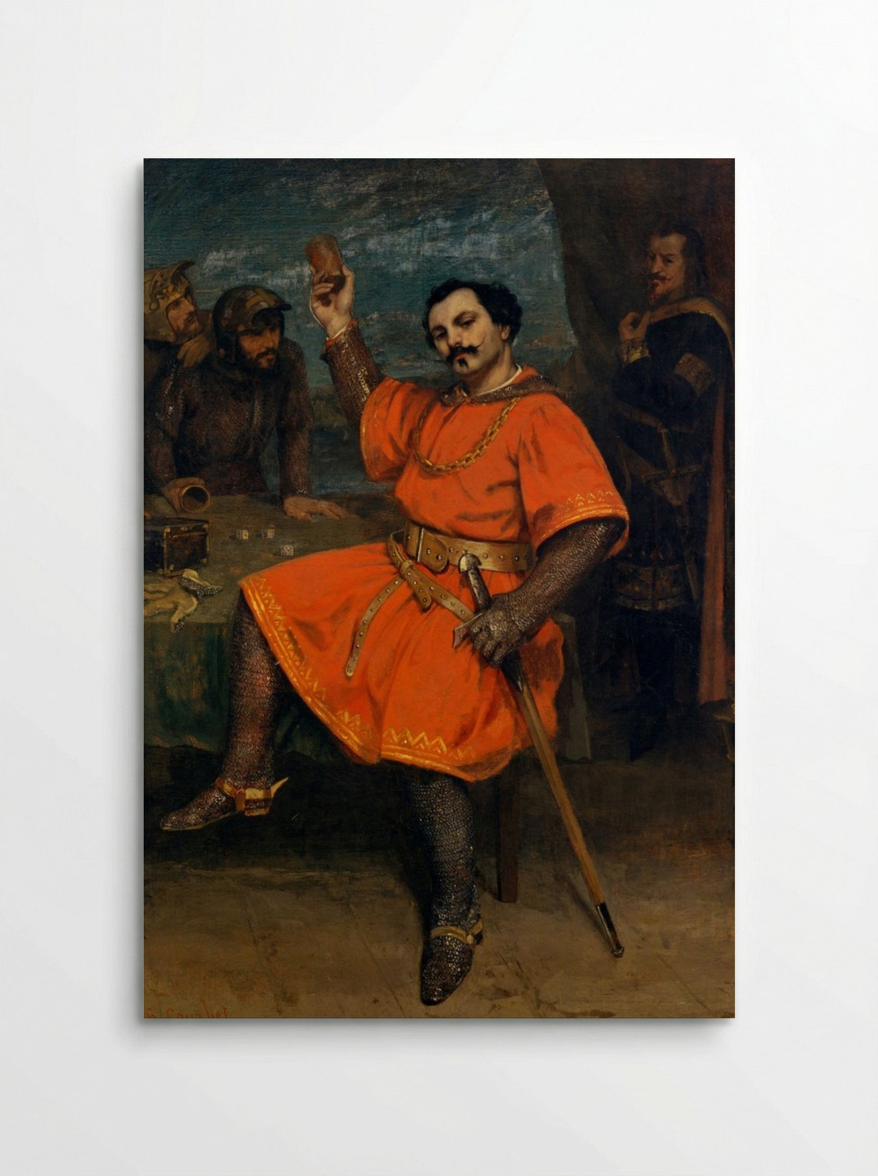 Portrait of Louis Guéymard as Robert le Diable - Gustave Courbet - Poster