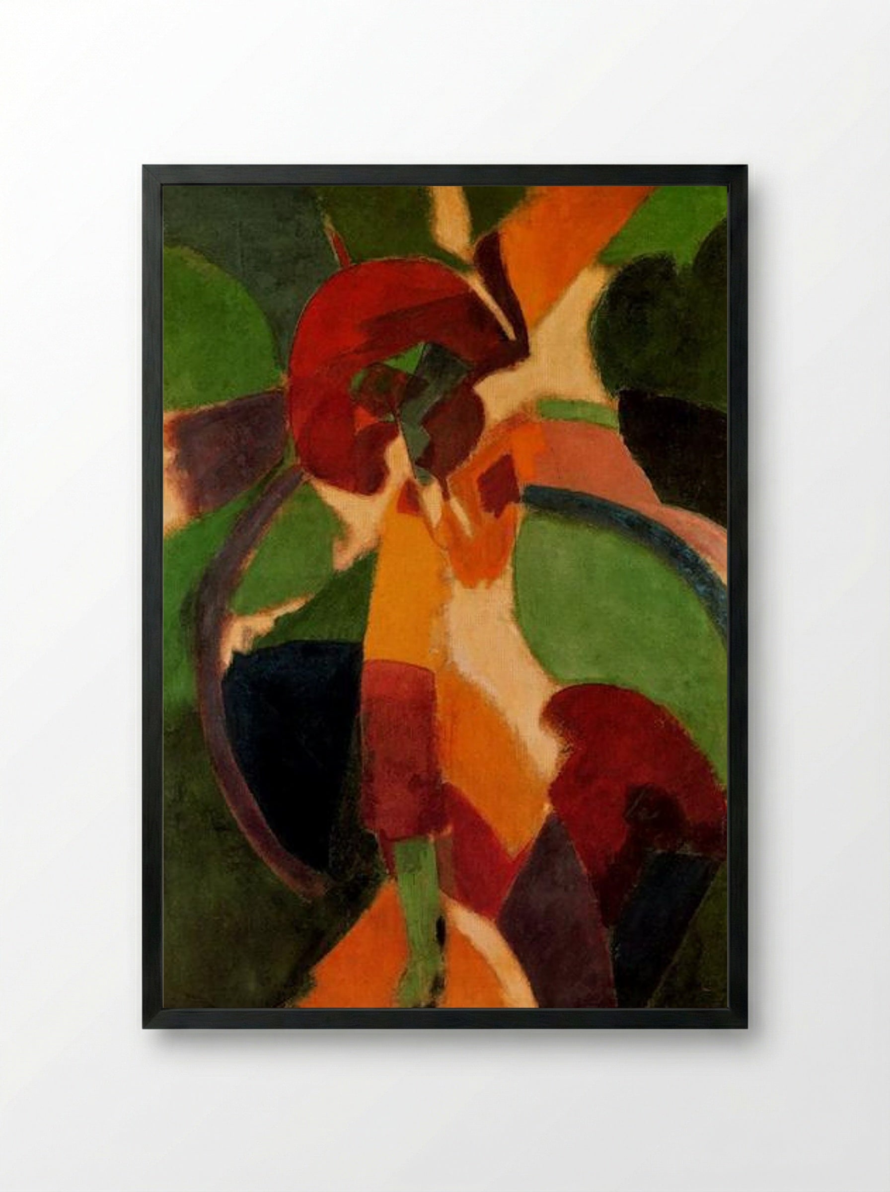 Woman with Umbrella, The Parisian - Robert Delaunay - Framed Print Black