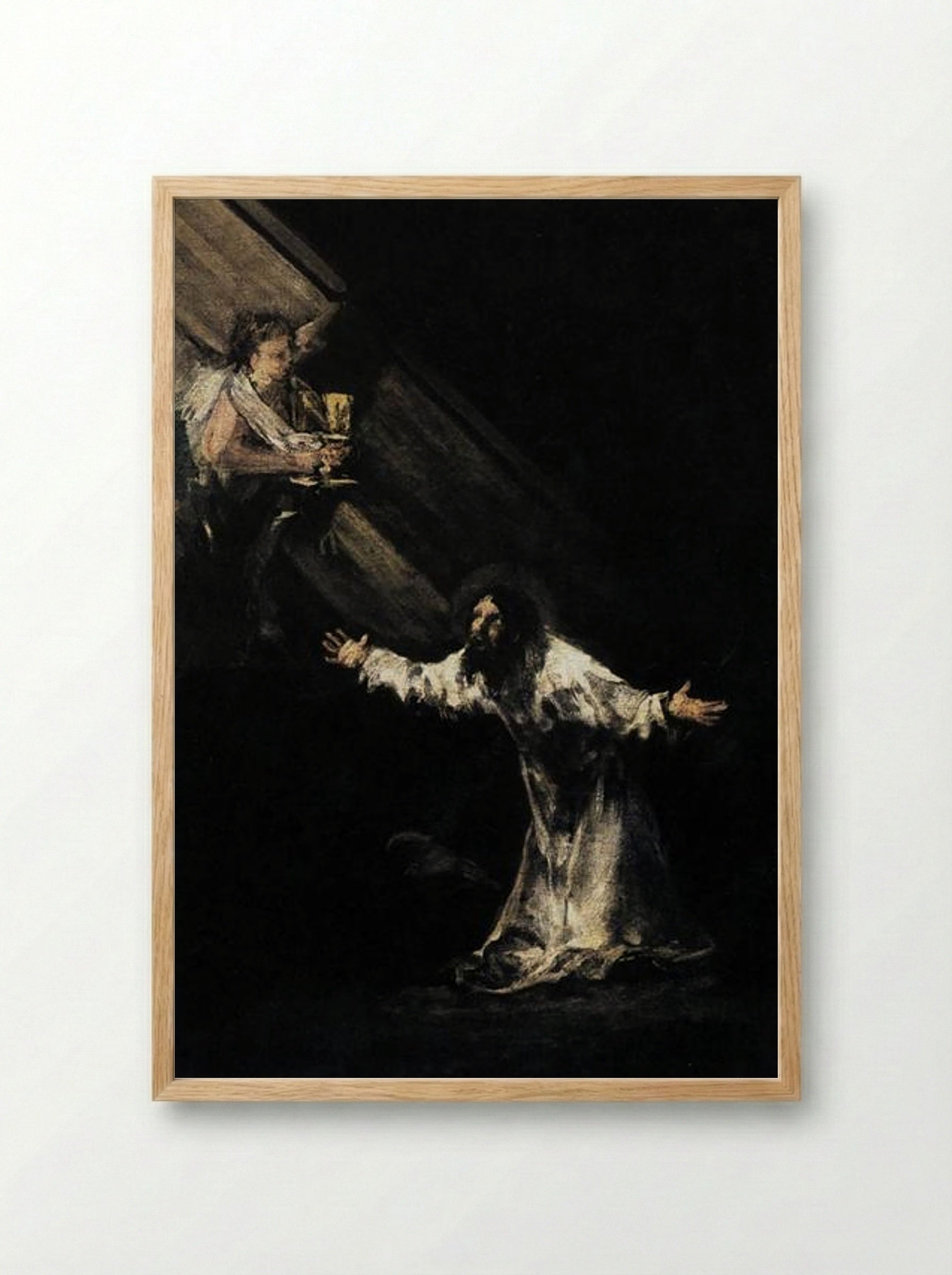 Christ on the Mount of Olives - Francisco Goya - Framed Print Wood