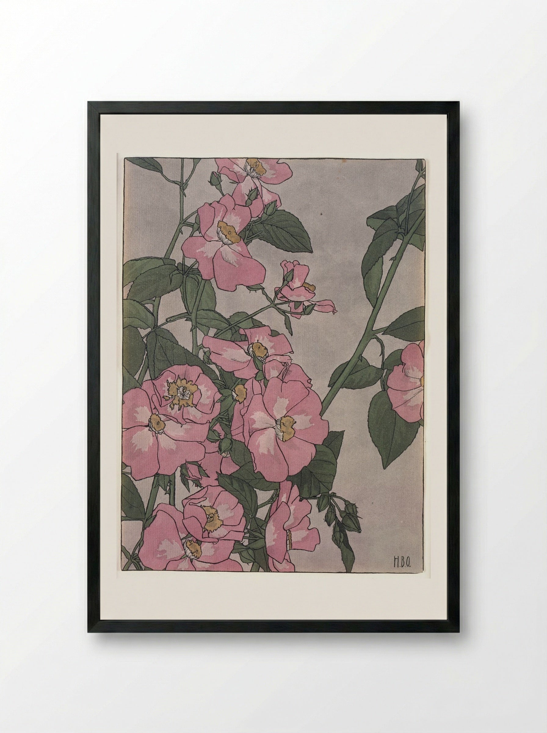 Prairie Rose - Hannah Borger Overbeck - Framed Print Black