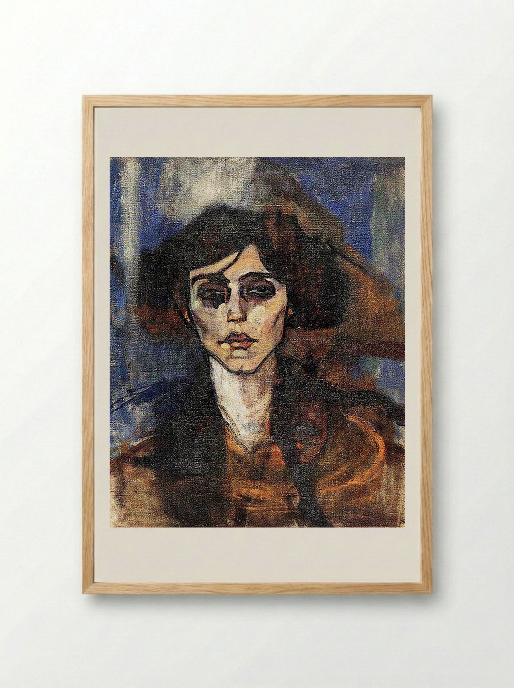 Portrait of Maude Abrantes - Amedeo Modigliani - Framed Print Wood