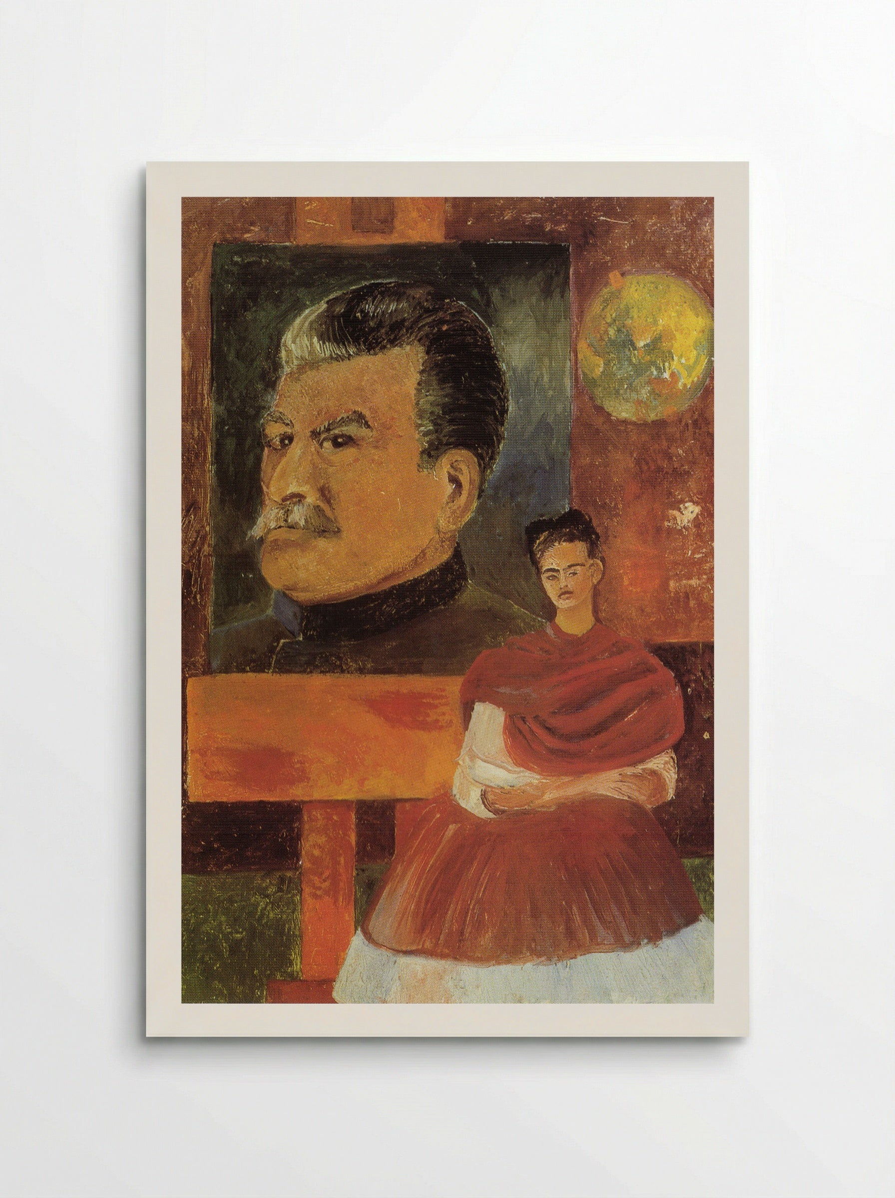 Self-Portrait with Stalin - Frida Kahlo - Poster