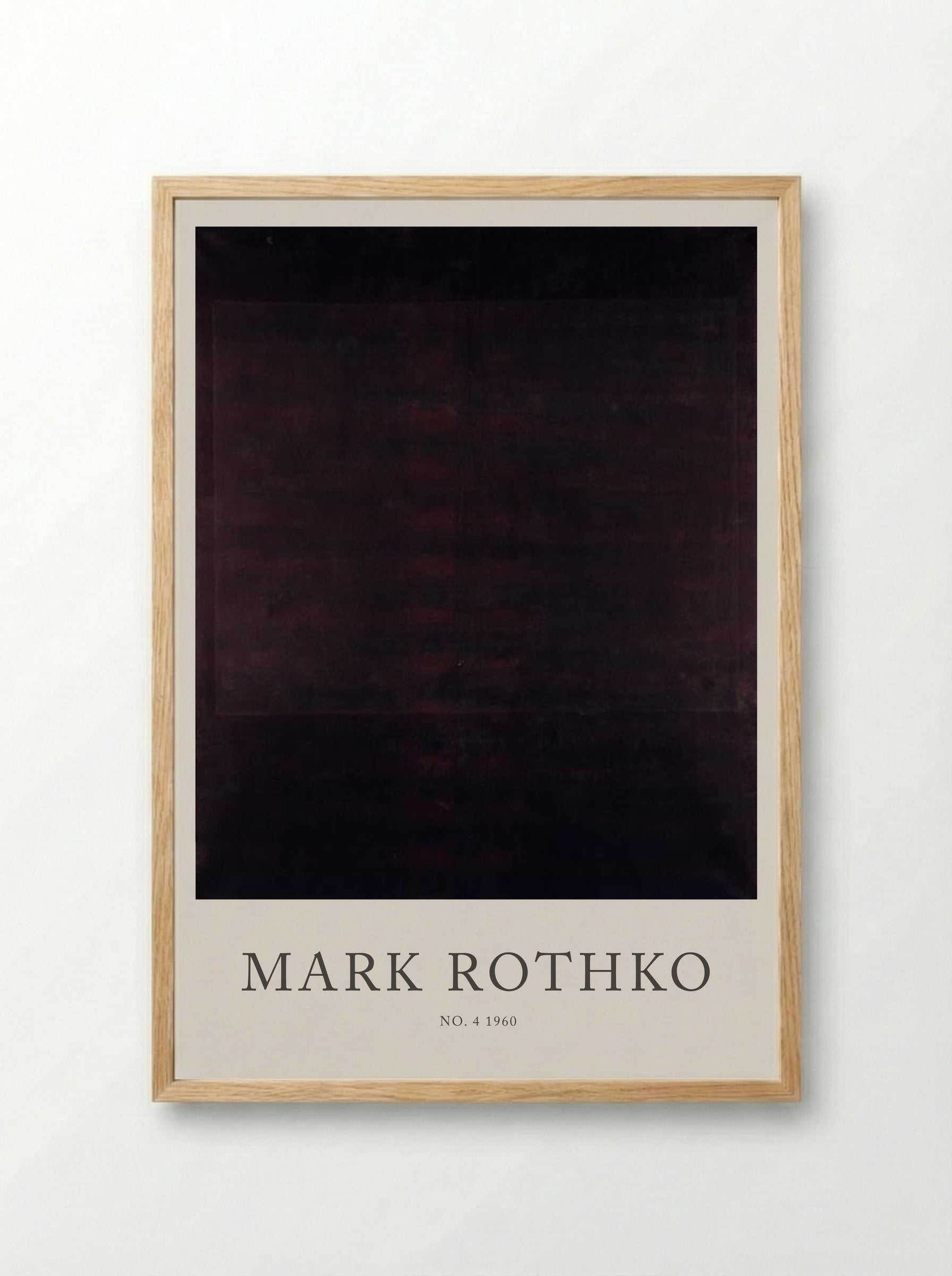 No. 4 - Mark Rothko - Framed Print Wood