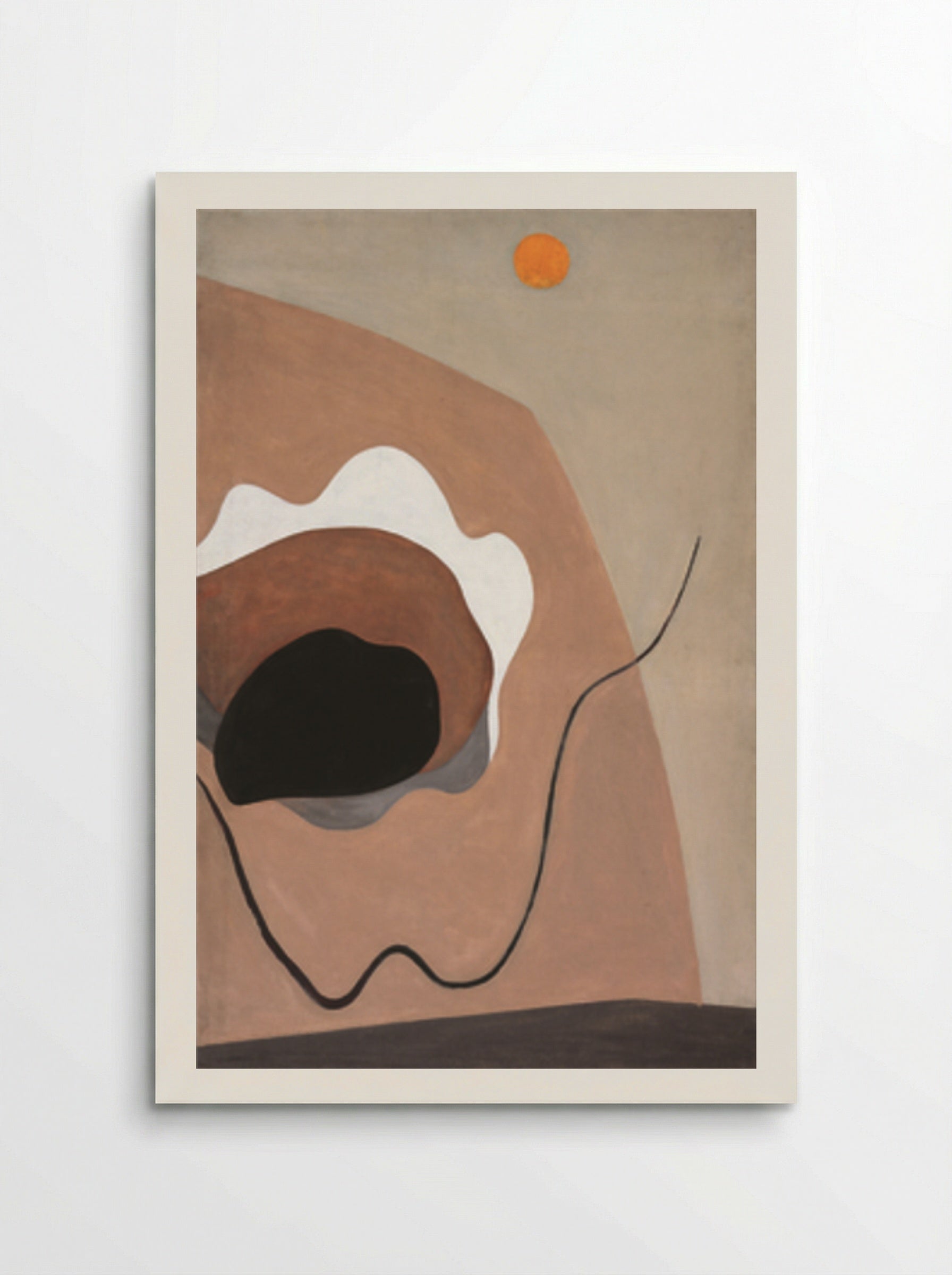 Untitled (Abstract Composition with Orange Disc) - Alexander Calder - Poster