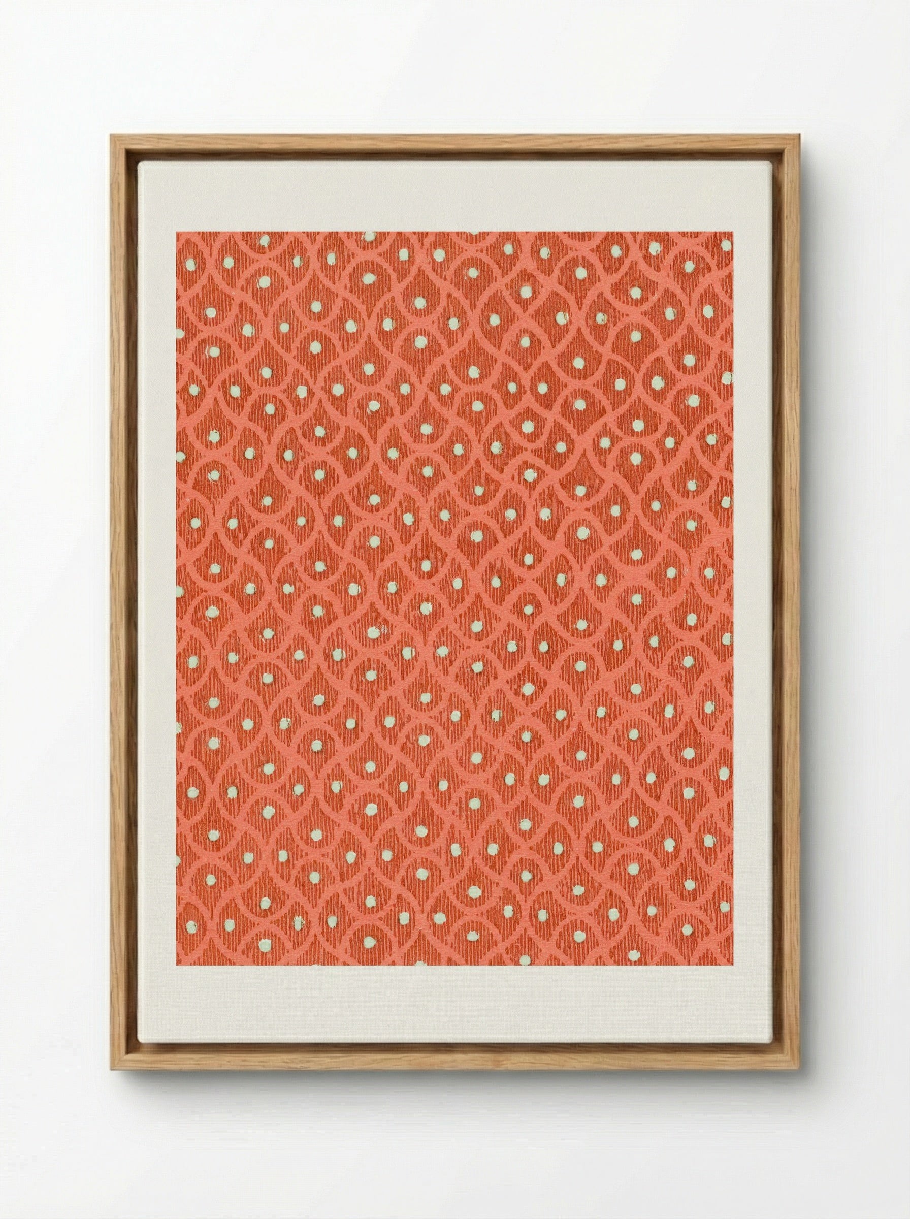 Lamé in Pink and Green - Charles Goy - Framed Canvas Wood