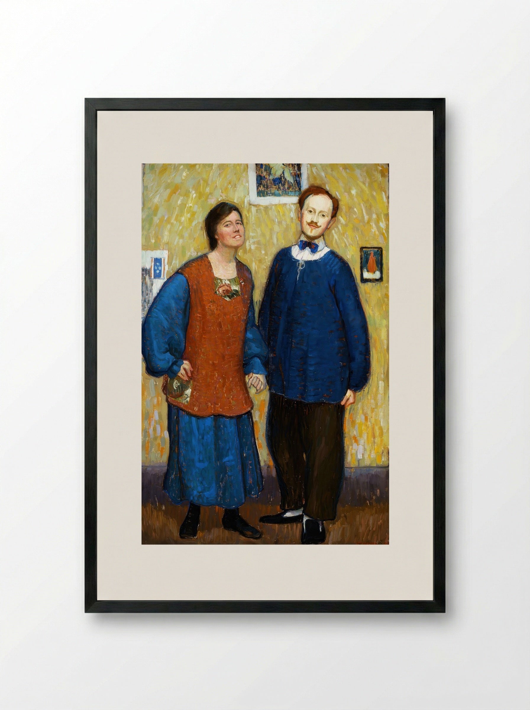 We Don't Know Where We're Going, But We're On The Way - Edouard Antonin Vysekal - Framed Print Black
