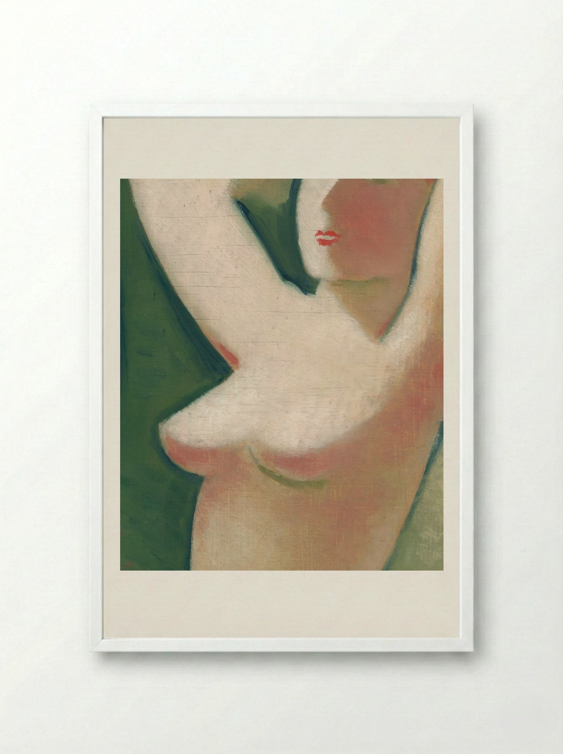 In Front of the Mirror - Mikuláš Galanda - Framed Print White