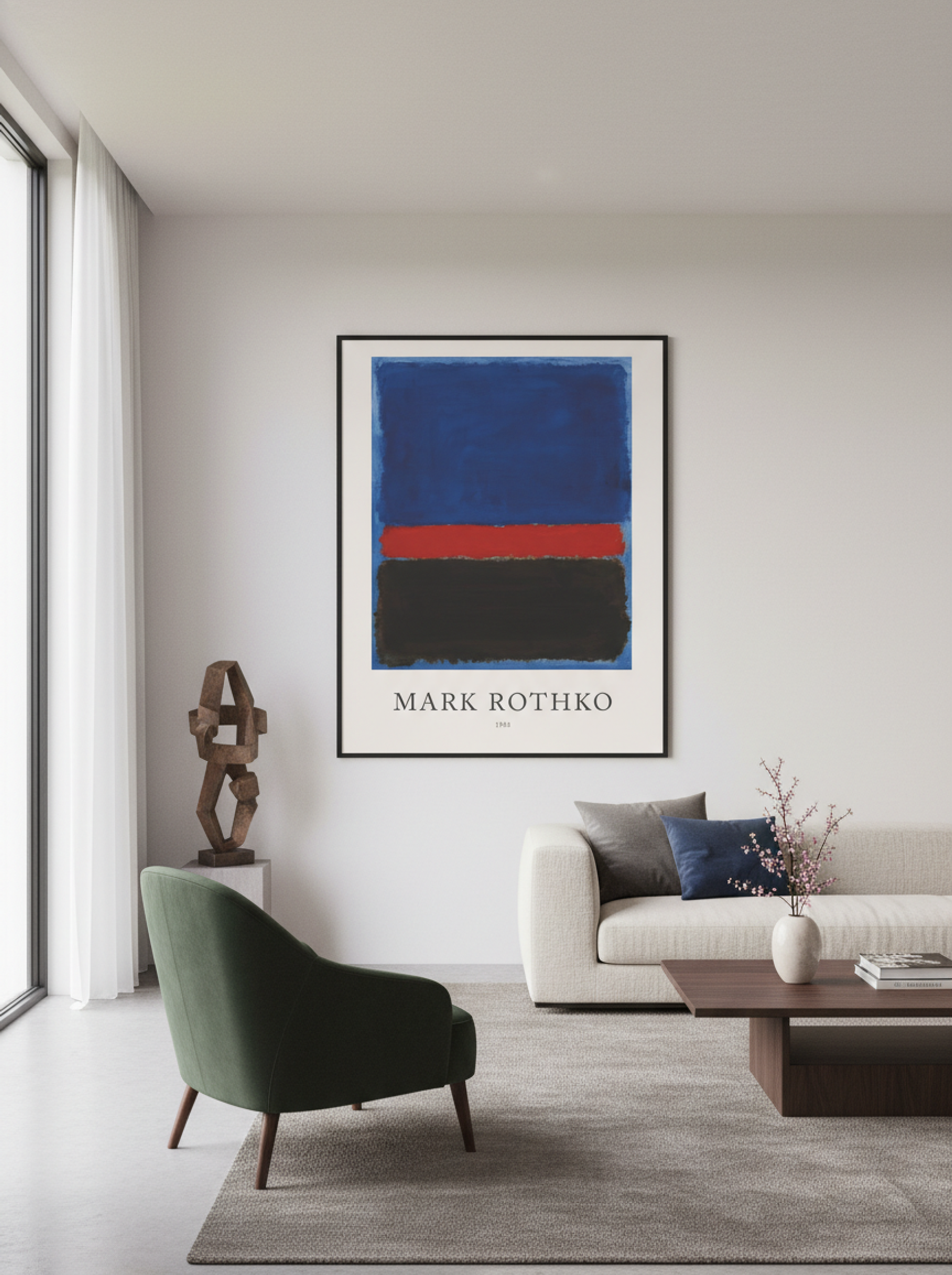 Untitled (Blue, Red, Black) - Mark Rothko - Lifestyle