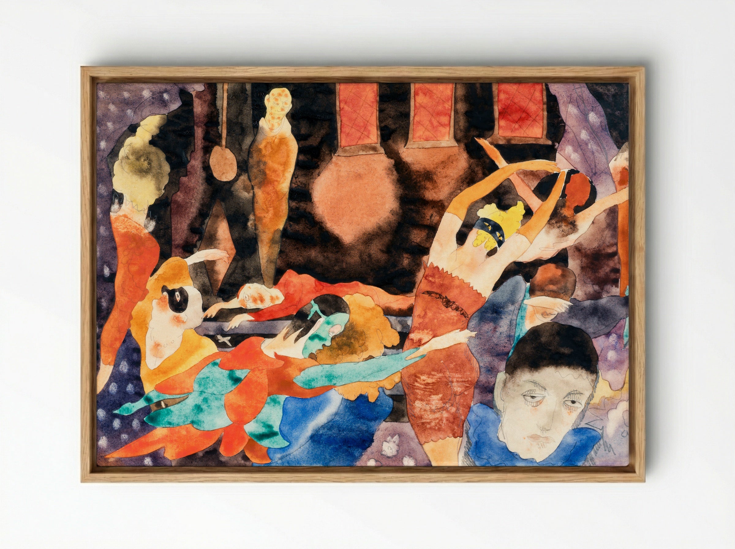 The Masque of the Red Death - Charles Demuth - Framed Canvas Wood