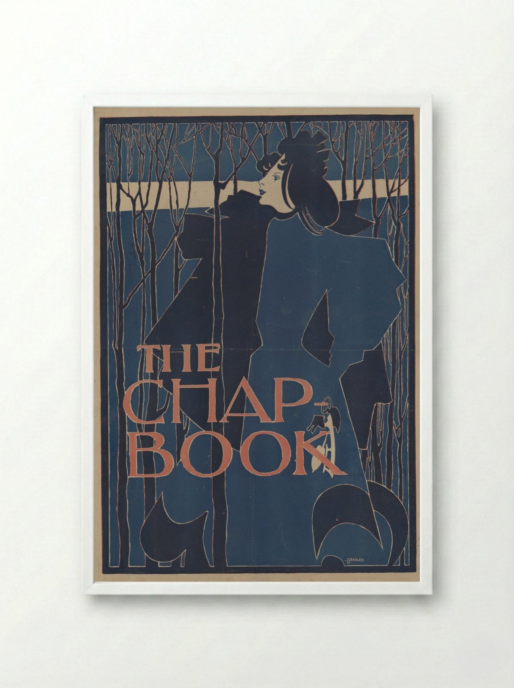 The Chap-Book - Will H. Bradley - Framed Print White