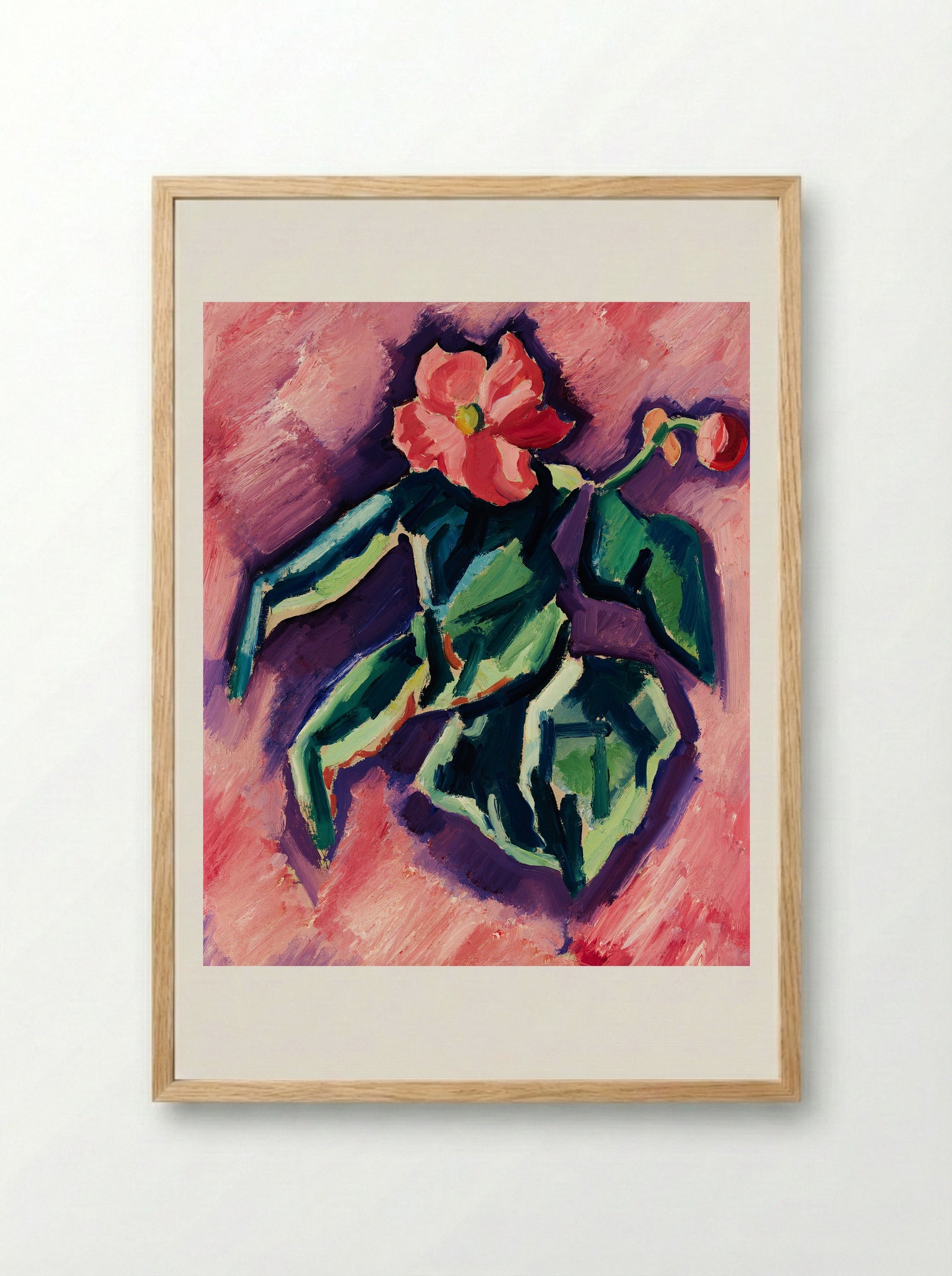 Pink Begonias - Marsden Hartley - Framed Print Wood