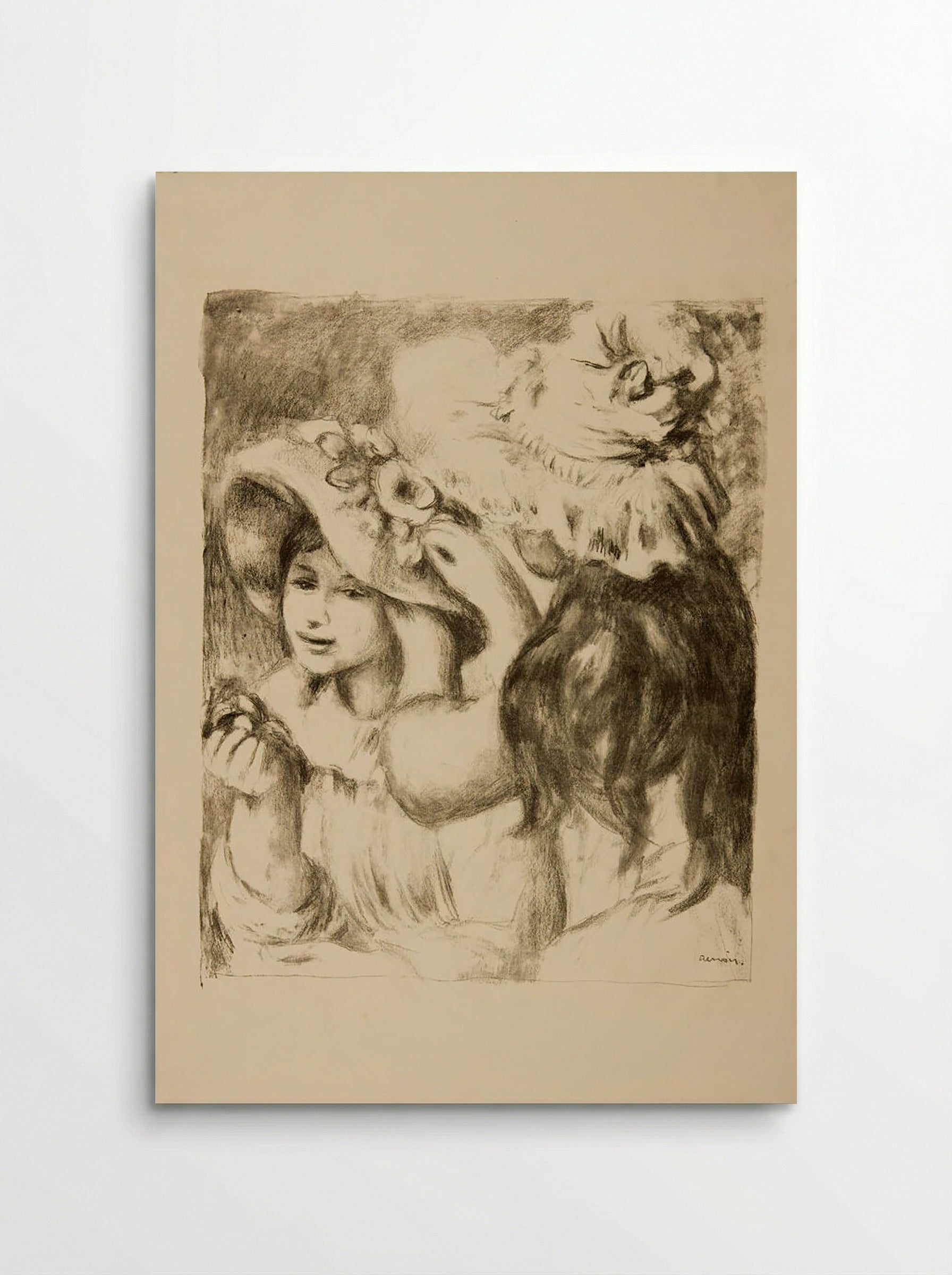 The Pinned Hat - Pierre-Auguste Renoir - Poster