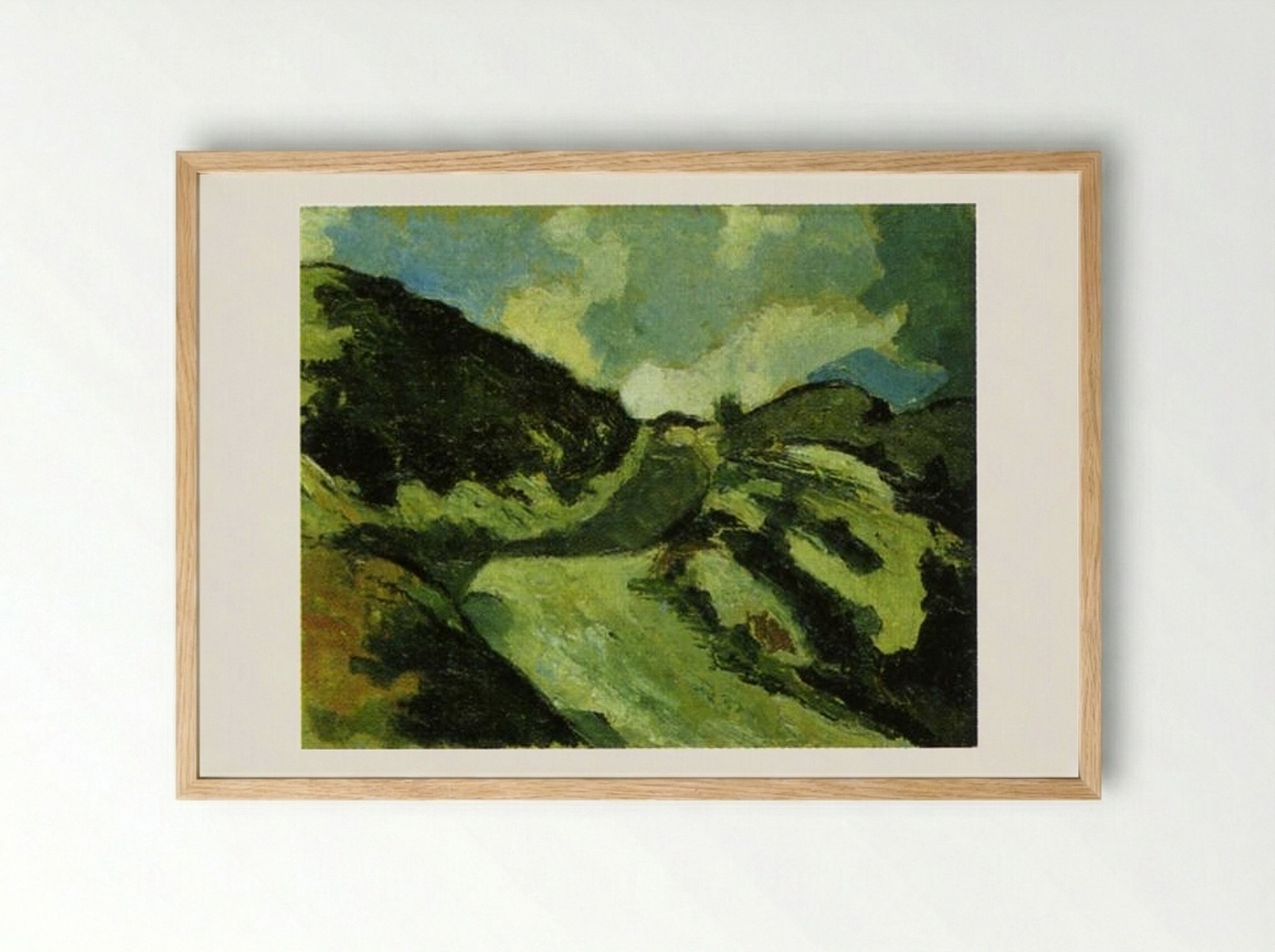 Dune Landscape - Theo van Doesburg - Framed Print Wood