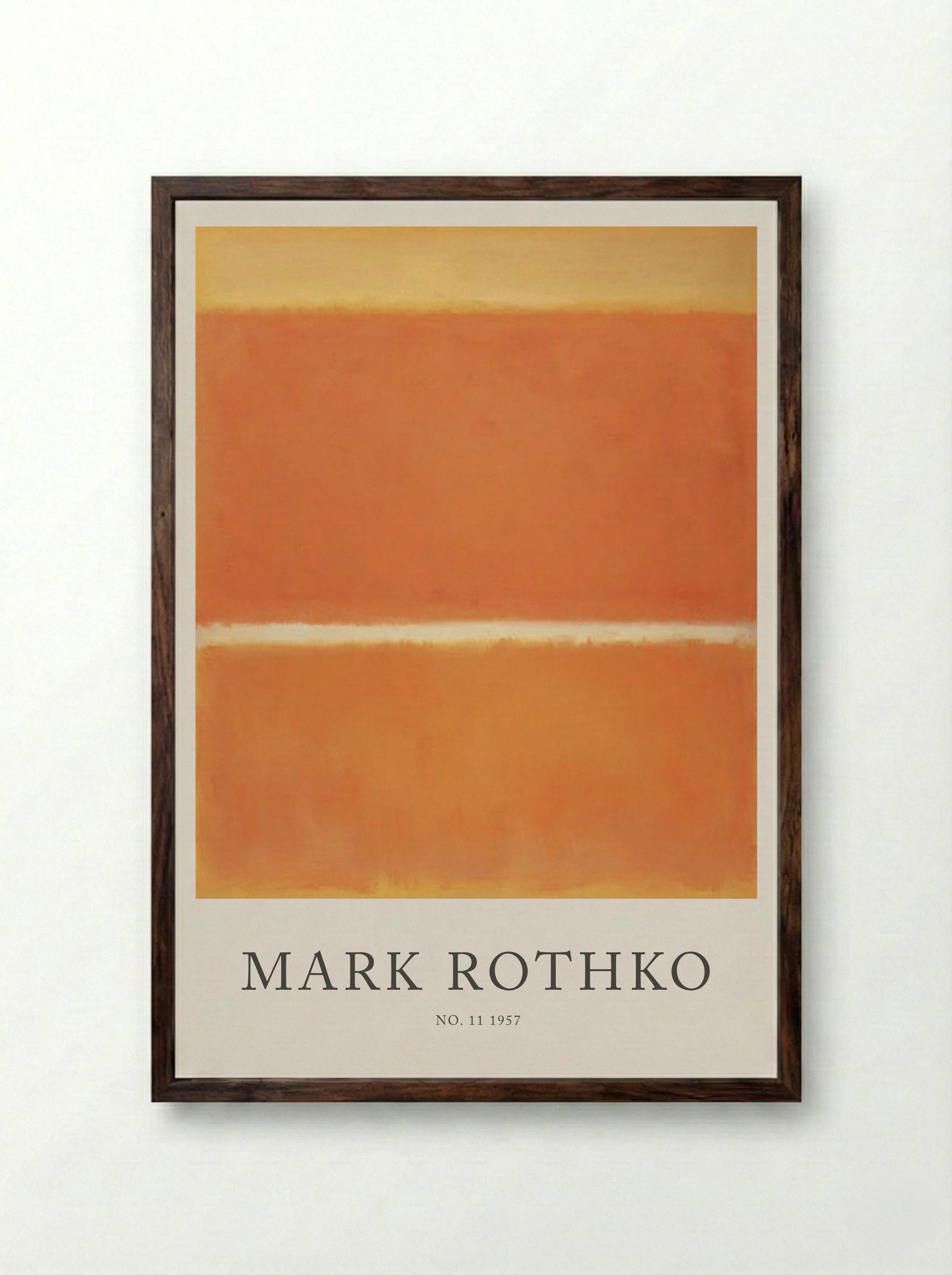 No. 11 - Mark Rothko - Framed Print Dark Wood
