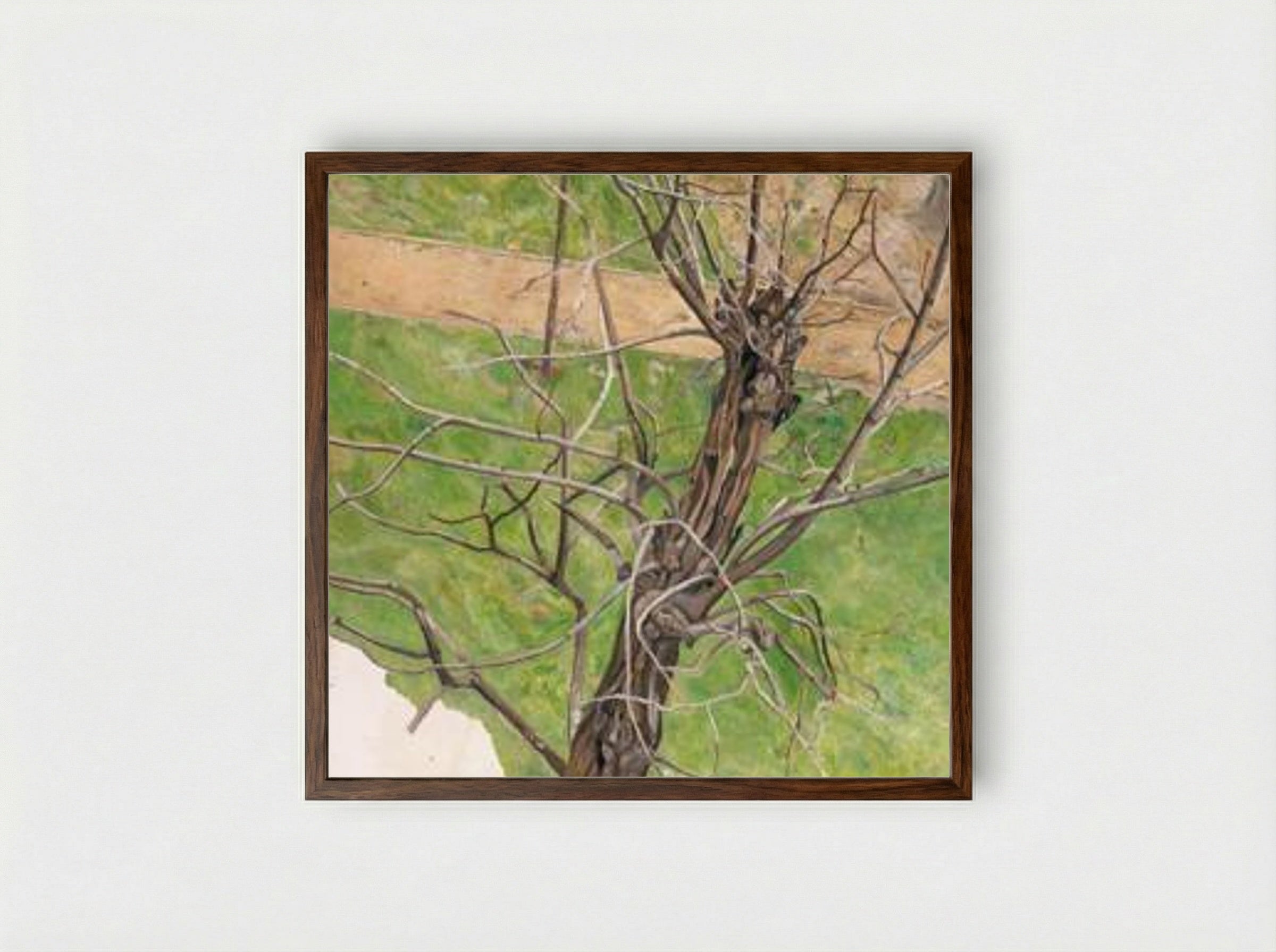 Acacia - Lucian Freud - Framed Print Dark Wood