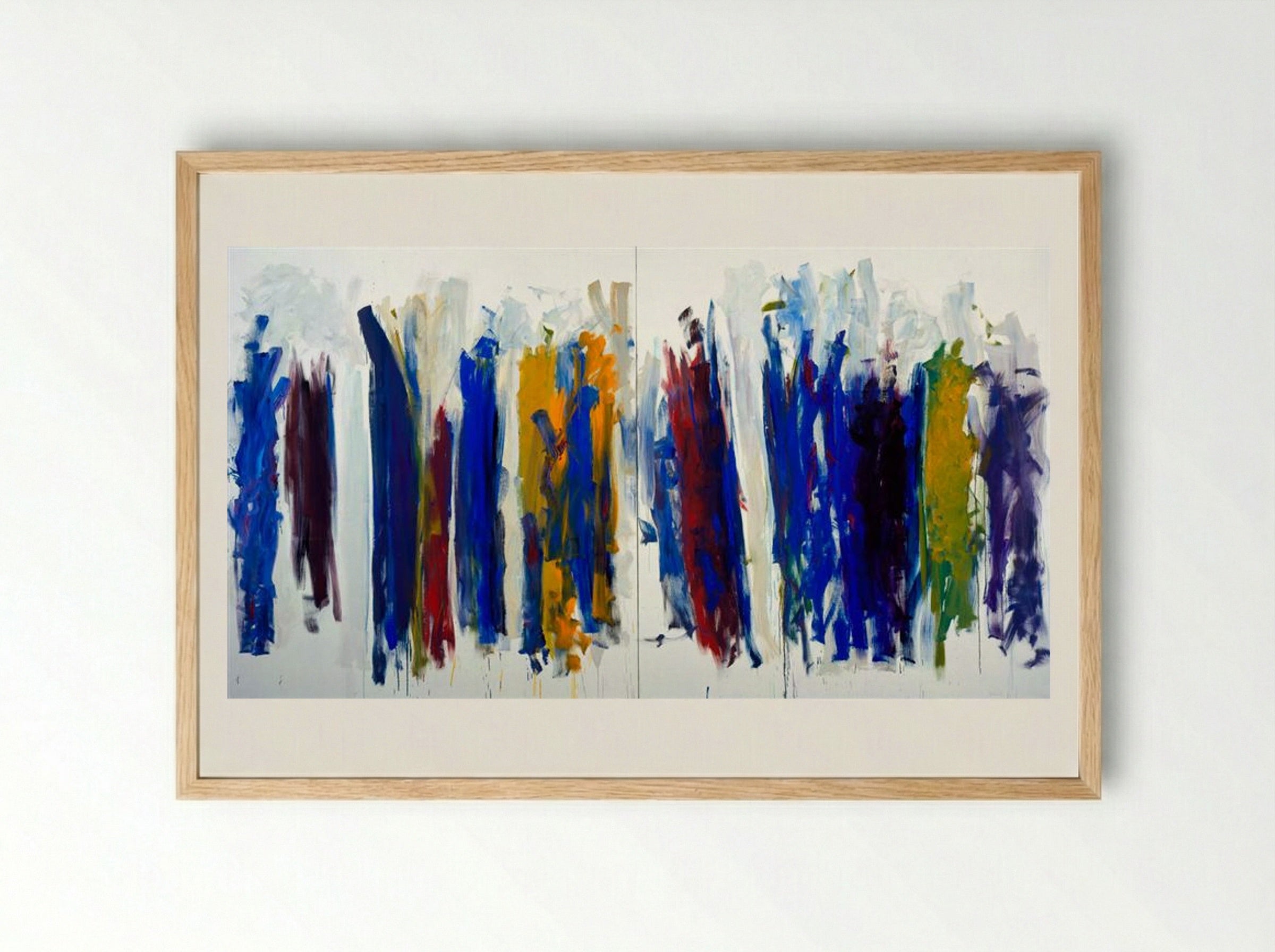 Trees - Joan Mitchell - Framed Print Wood