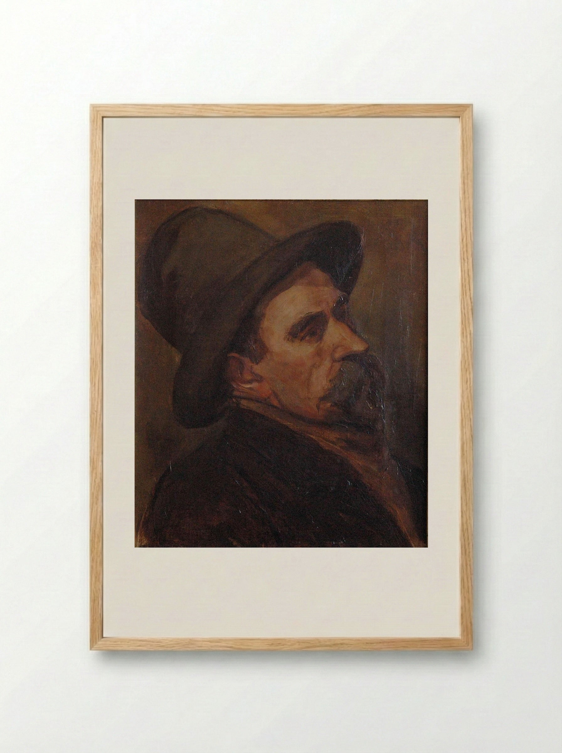 Portrait of Christian Leibbrandt - Theo van Doesburg - Framed Print Wood