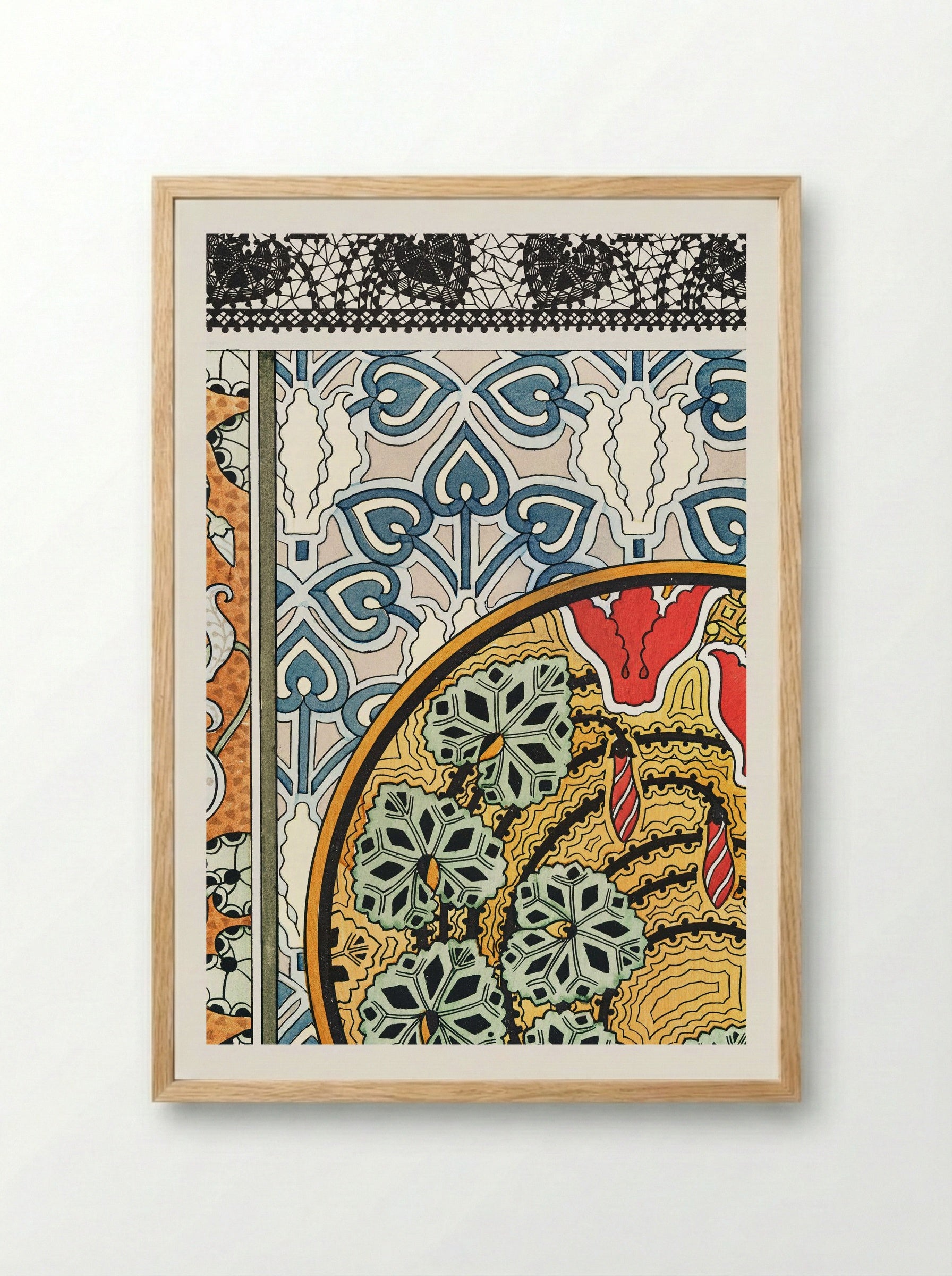 Cyclamen, Plate 23 from La Plante et ses Applications ornementales - Maurice Pillard Verneuil - Framed Print Wood