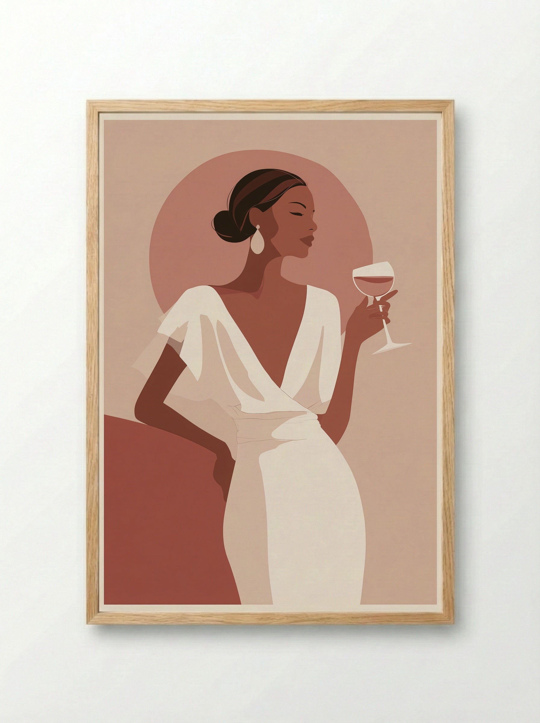 Blush Hour - Framed Print Wood