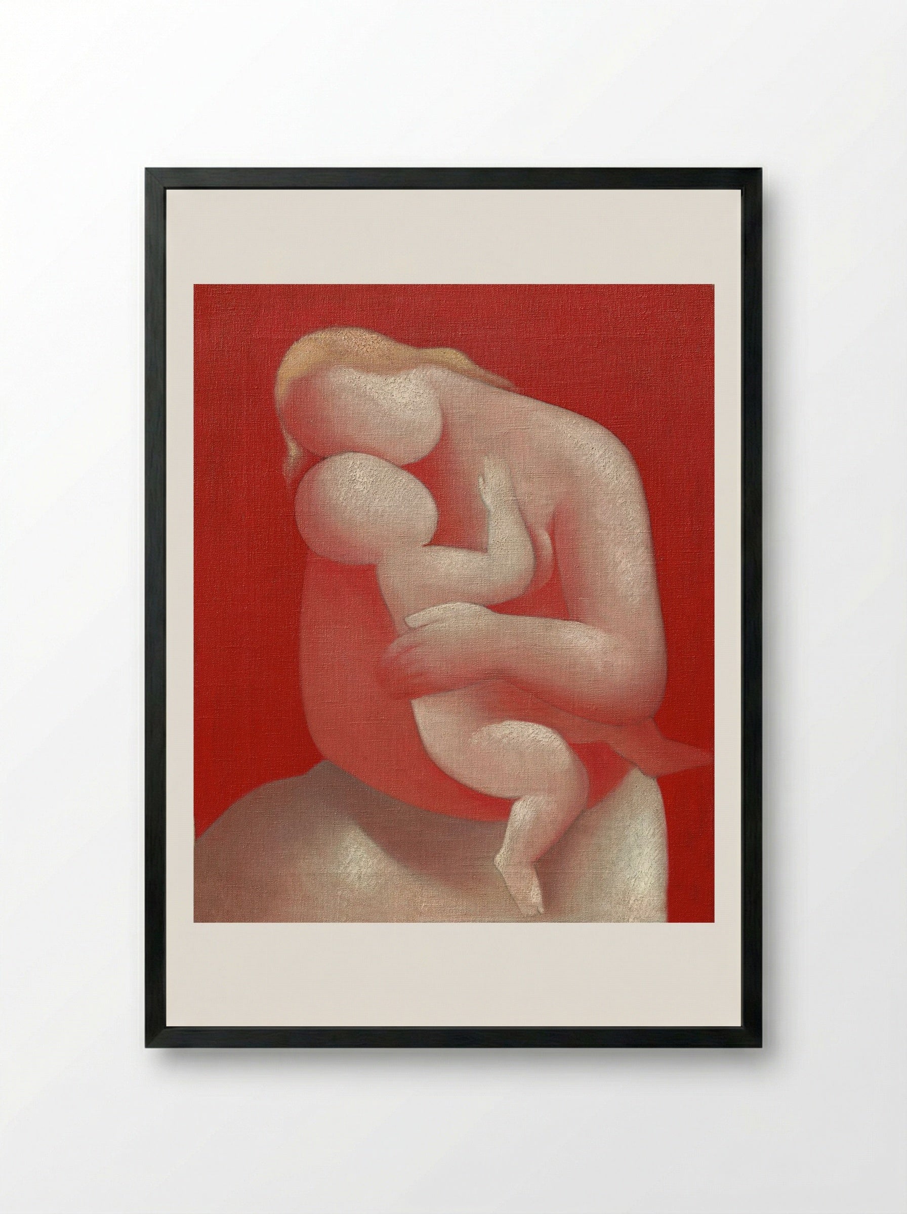 Mother (Pink Madonna) - Mikuláš Galanda - Framed Print Black