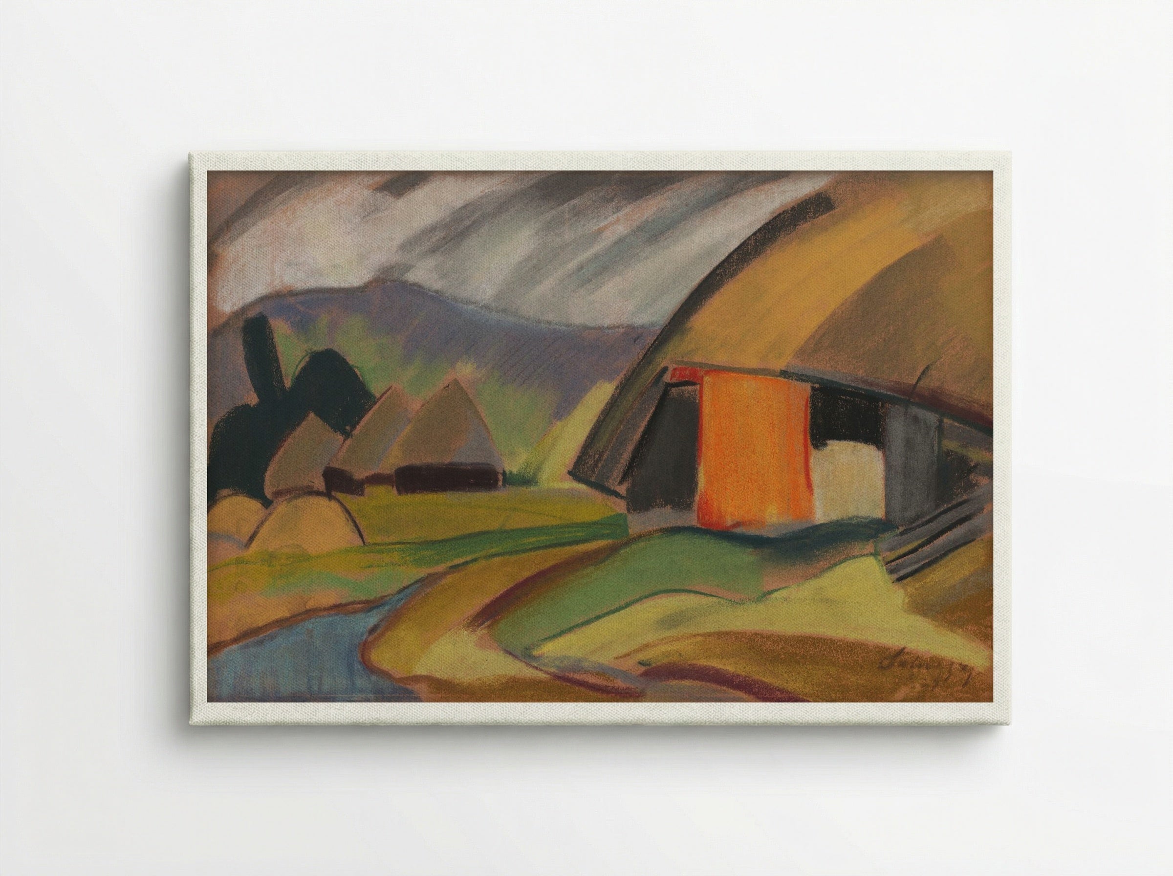 By the Village - Zolo Palugyay - Canvas
